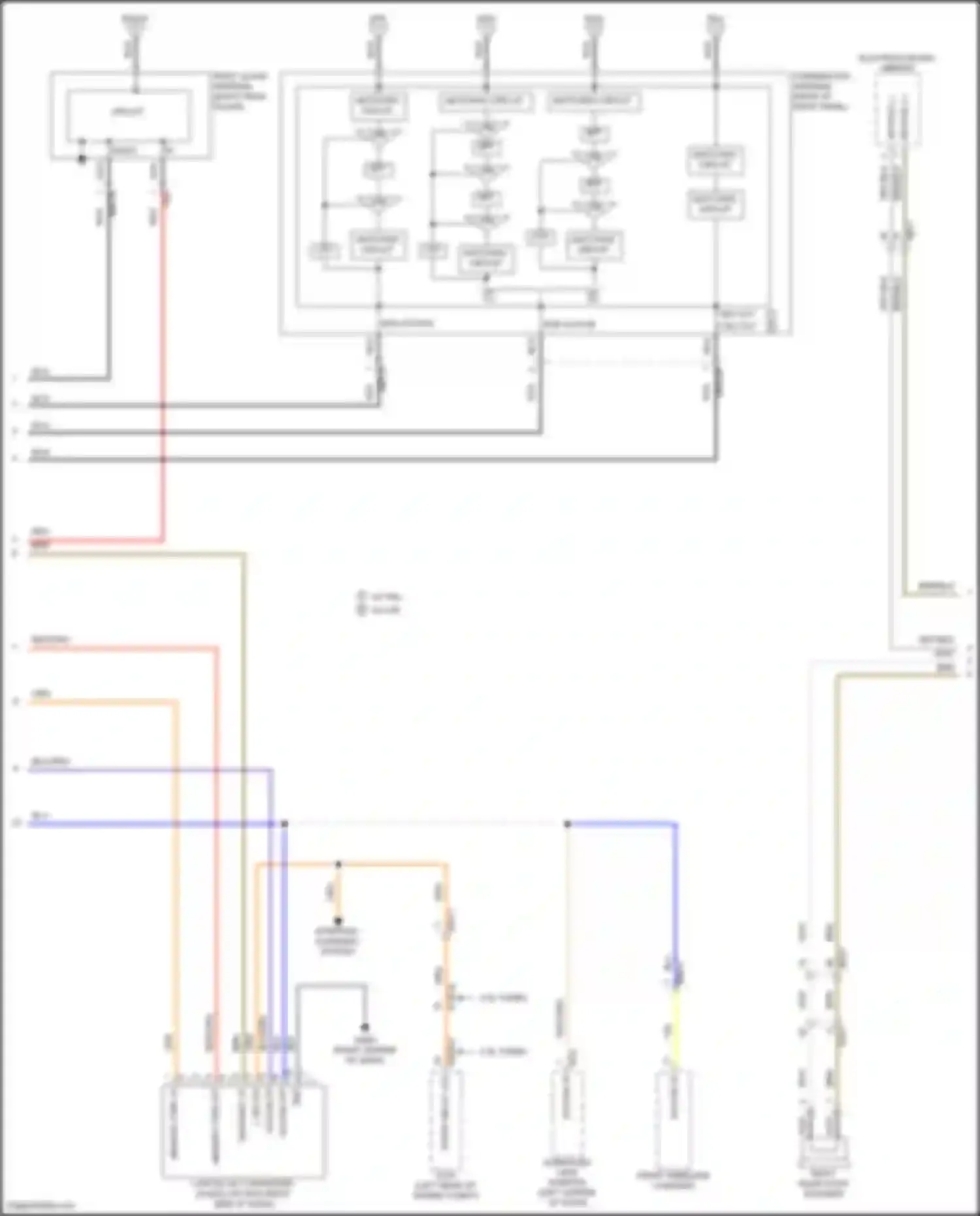 G70 Genesis I (2017-2021): Navigation circuit, w/o amplifier (2 of 3)