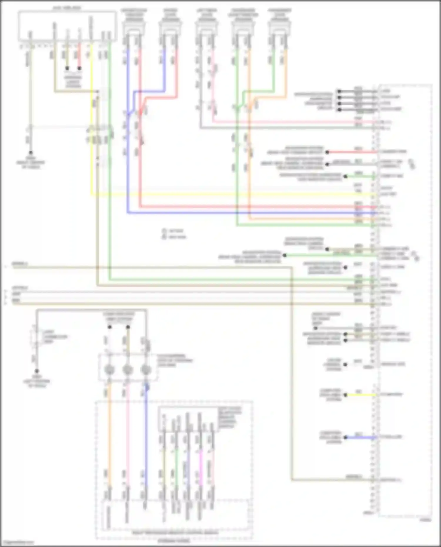 G70 Genesis I (2017-2021): Navigation circuit, w/o amplifier (3 of 3)