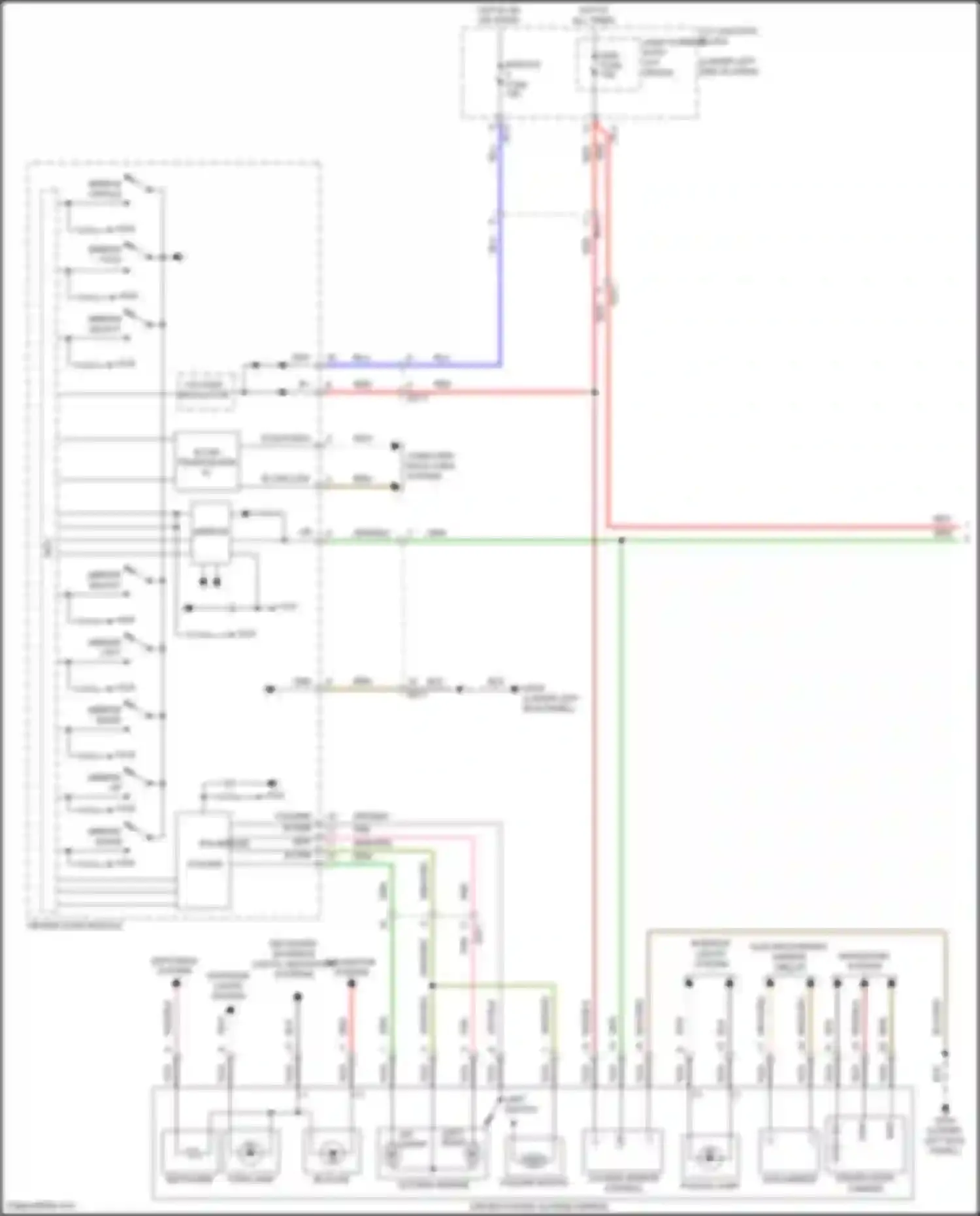 G70 Genesis I (2017-2021): Power mirror circuit (1 of 2)
