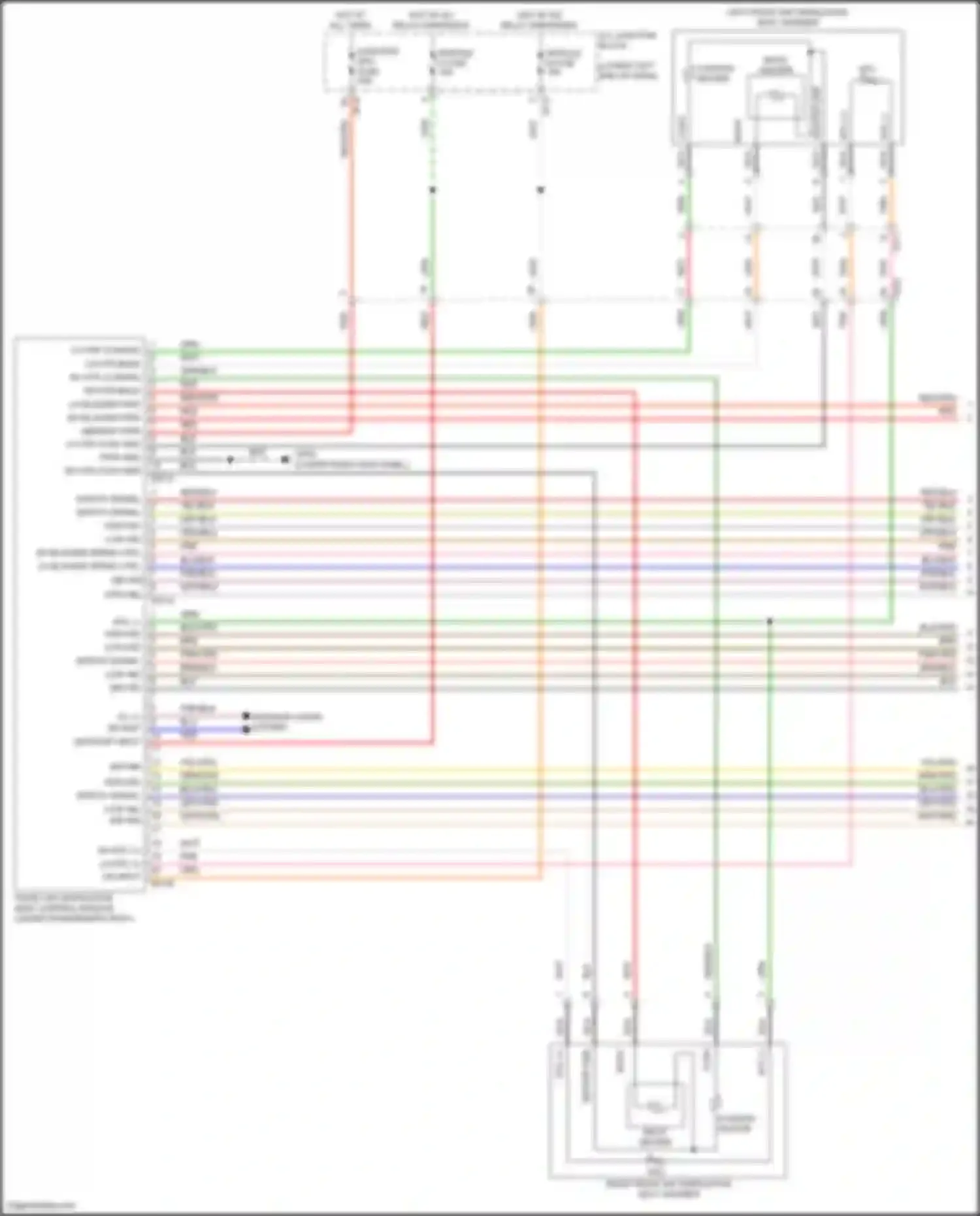 G70 Genesis I (2017-2021): Seat ventilation circuit (1 of 2)