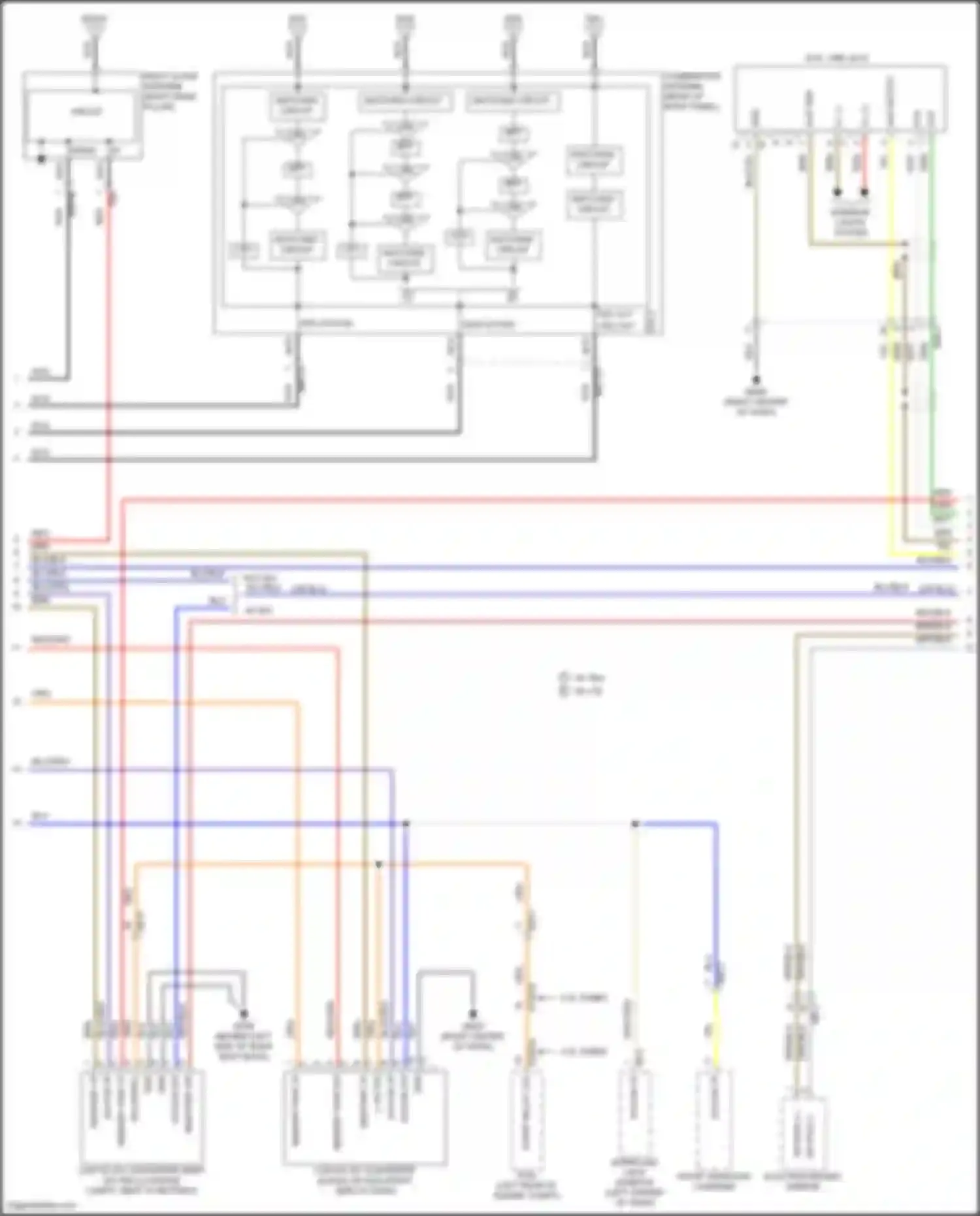 Wiring diagram acc/on o/p for Genesis G70 I (2017-2021) (3 of 7)