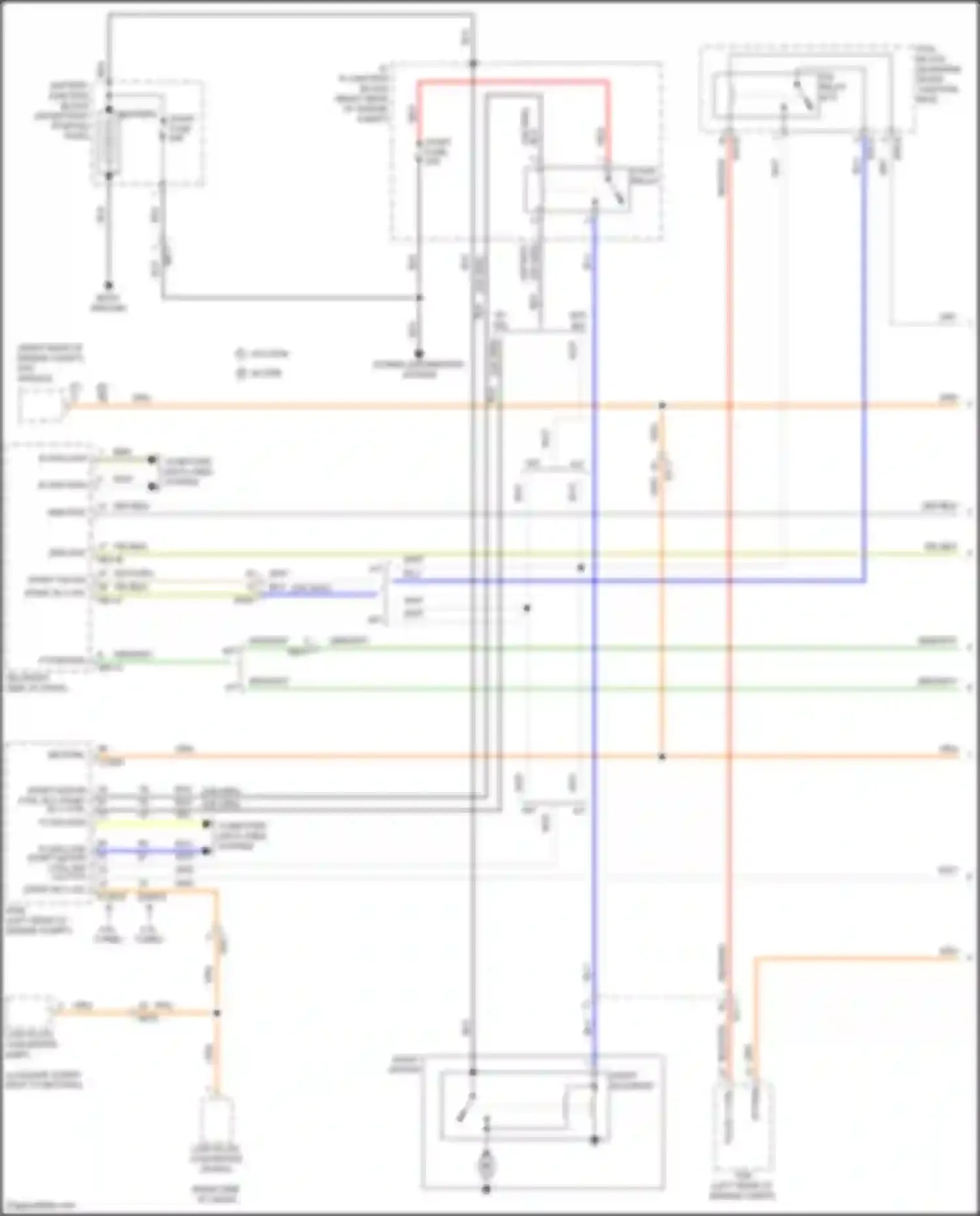 Wiring diagram battery junction block for Genesis G70 I (2017-2021) (4 of 4)