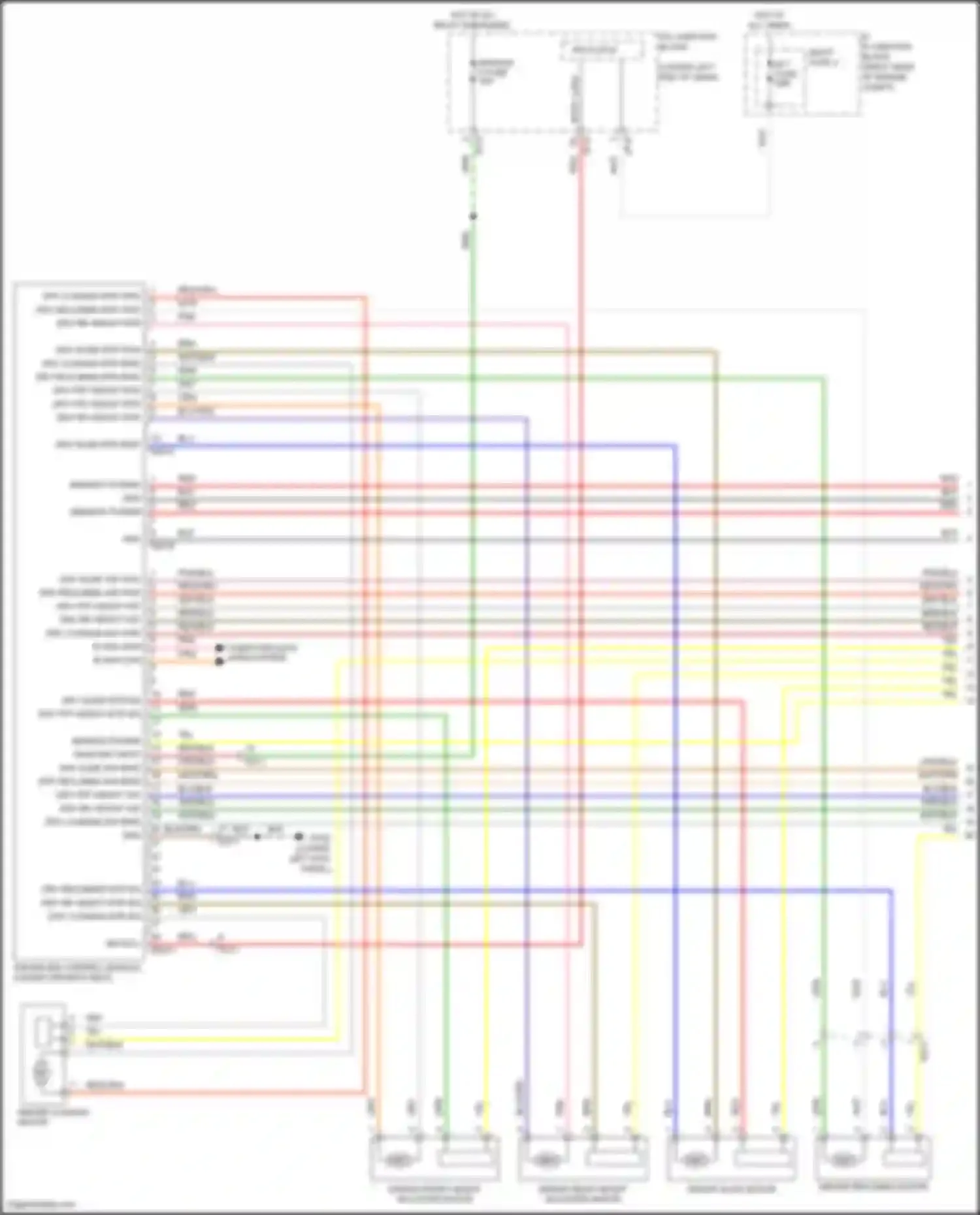Wiring diagram drv reclining mtr fwd for Genesis G70 I (2017-2021) (1 of 2)