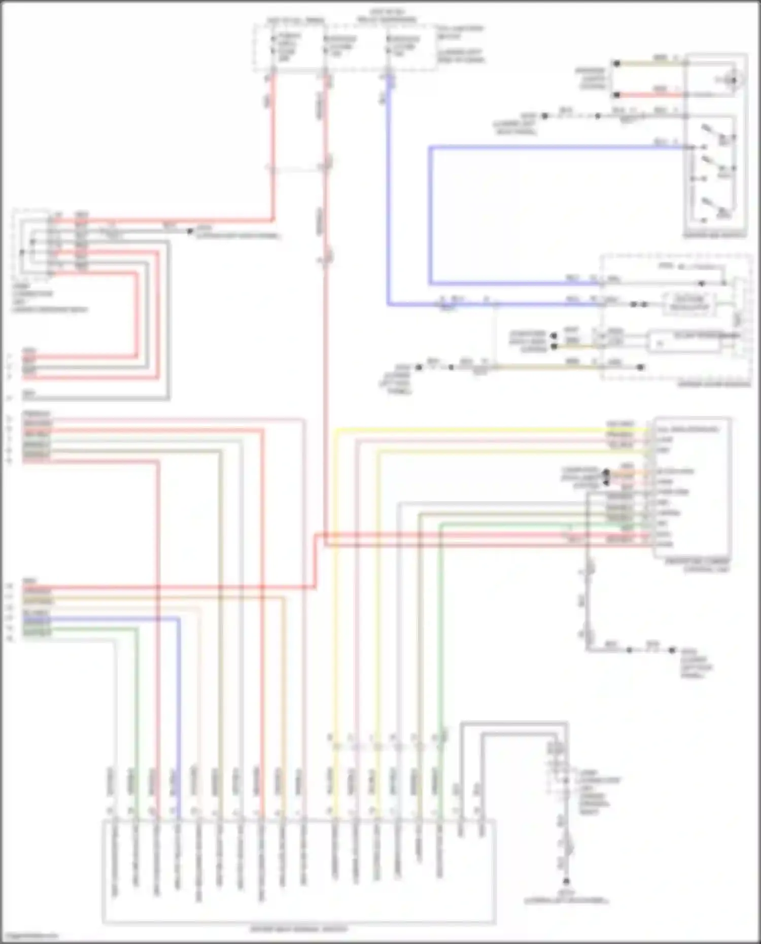 Wiring diagram drv slide sw fwd for Genesis G70 I (2017-2021) (2 of 3)