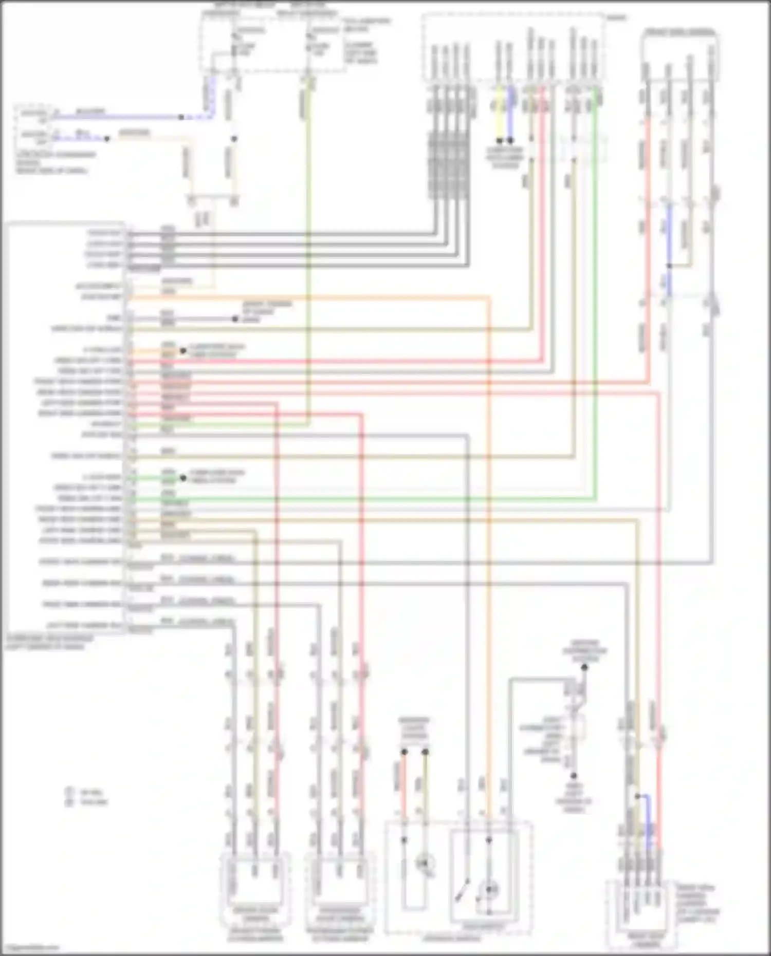 Wiring diagram front view camera pwr for Genesis G70 I (2017-2021) (1 of 1)