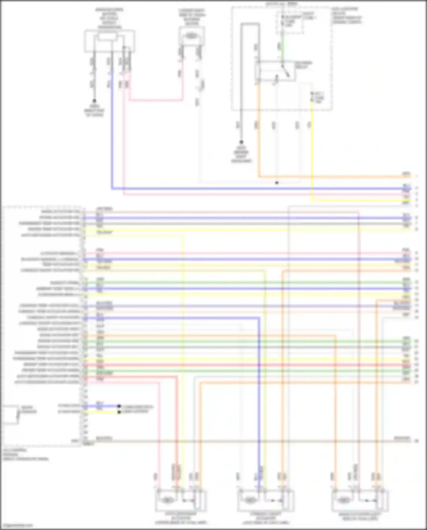 Wiring diagram incar sensor for Genesis G70 I (2017-2021) (1 of 1)