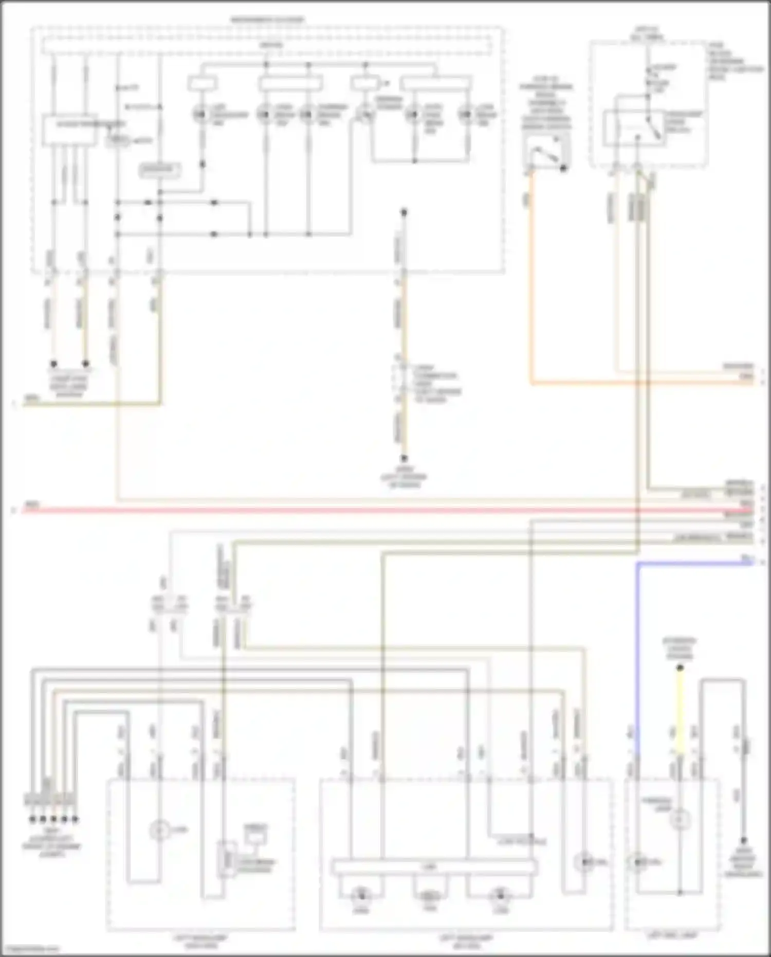 Wiring diagram instrument cluster for Genesis G70 I (2017-2021) (23 of 30)