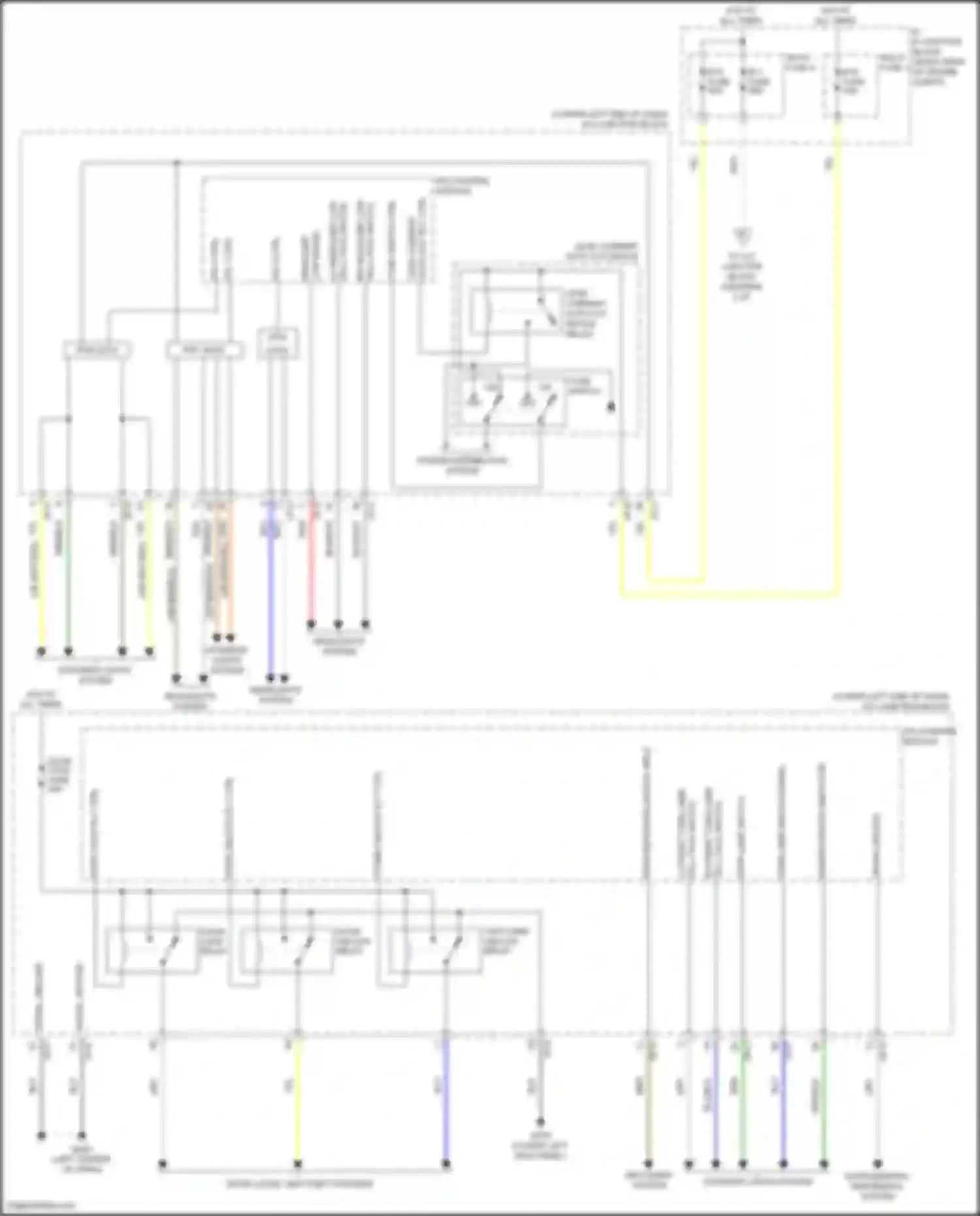 Wiring diagram lh headlamp low for Genesis G70 I (2017-2021) (2 of 2)