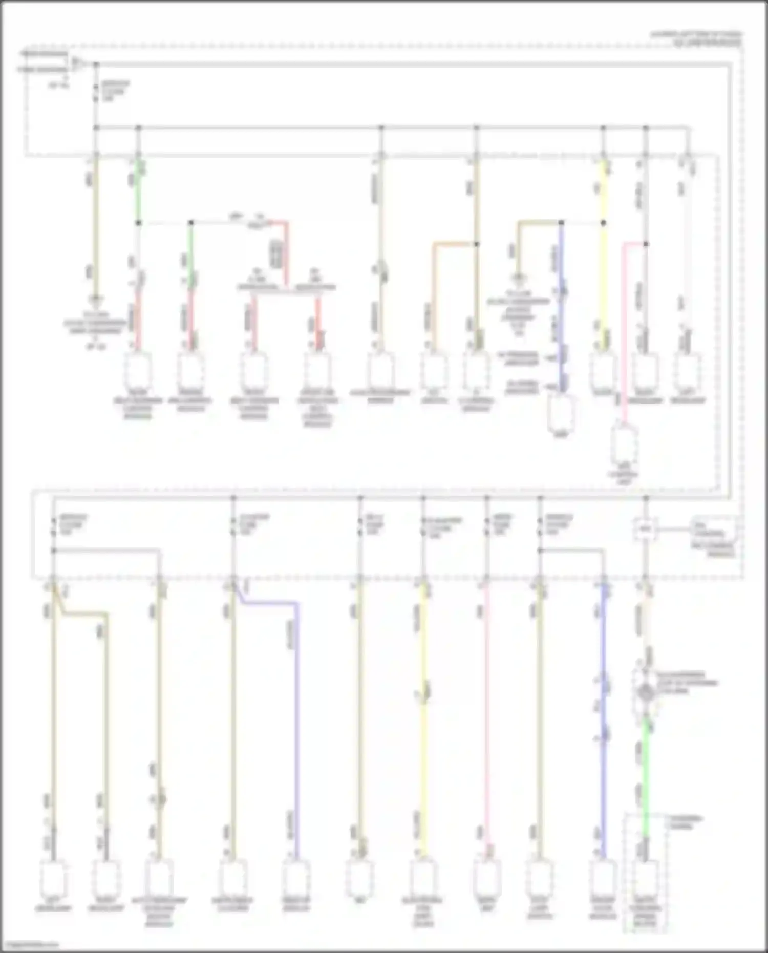 Wiring diagram mdps fuse for Genesis G70 I (2017-2021) (3 of 3)