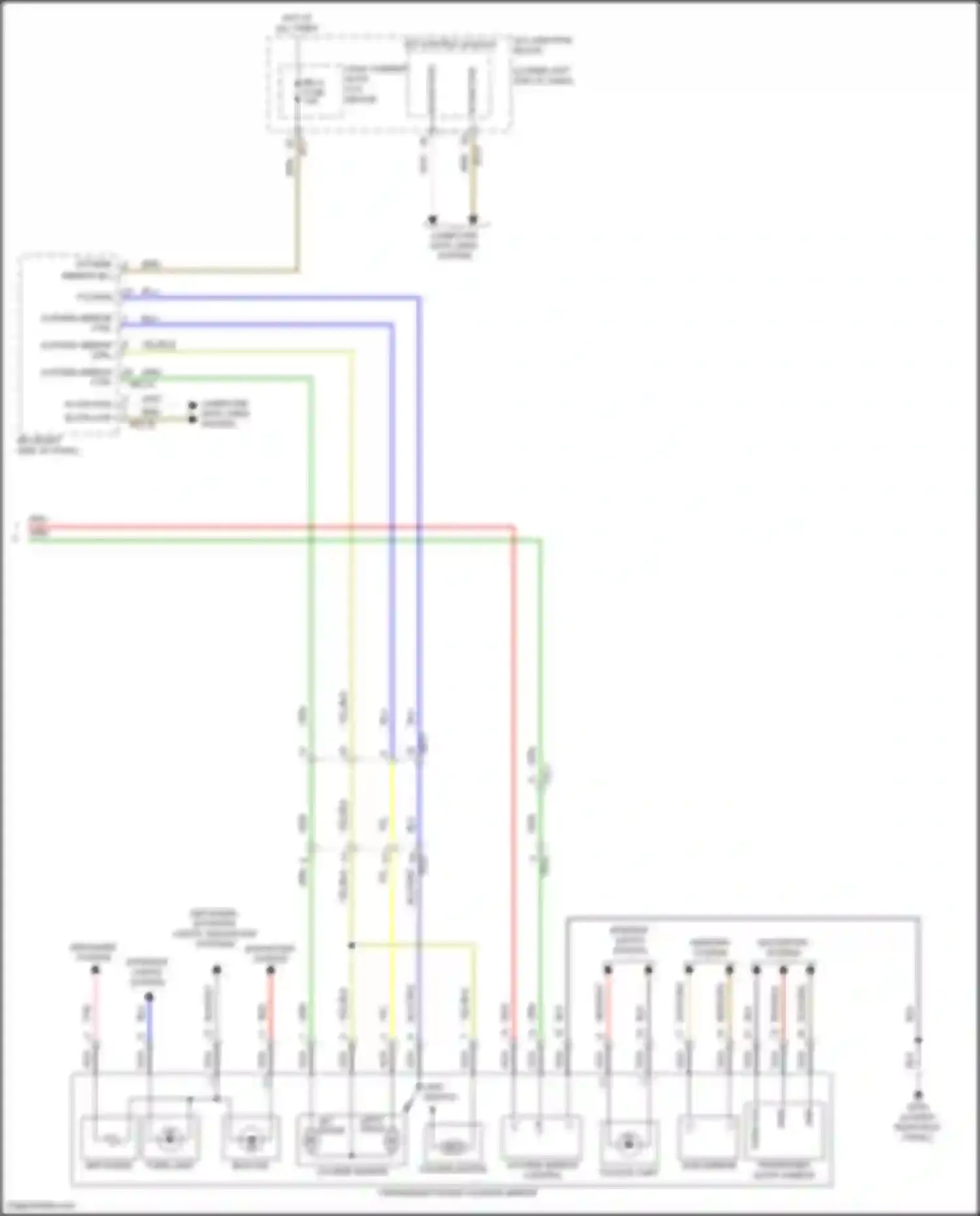 Wiring diagram mirrors system for Genesis G70 I (2017-2021) (2 of 2)