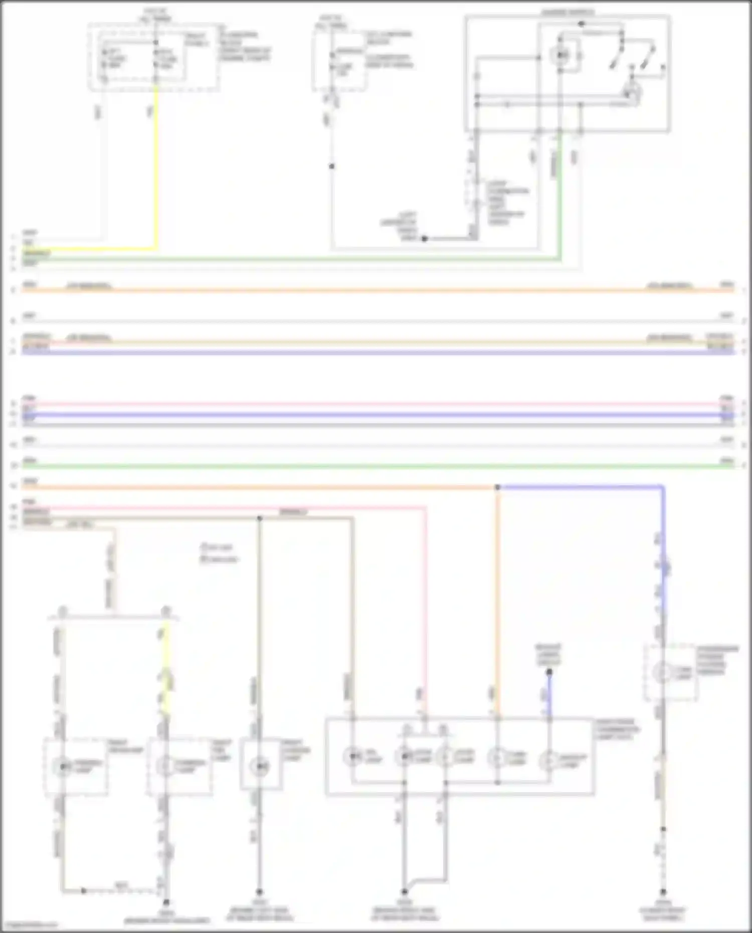 Wiring diagram module 1 fuse for Genesis G70 I (2017-2021) (3 of 4)