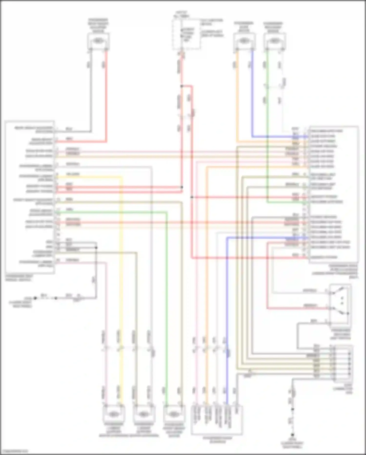 Wiring diagram passenger lumbar mtr up for Genesis G70 I (2017-2021) (1 of 1)