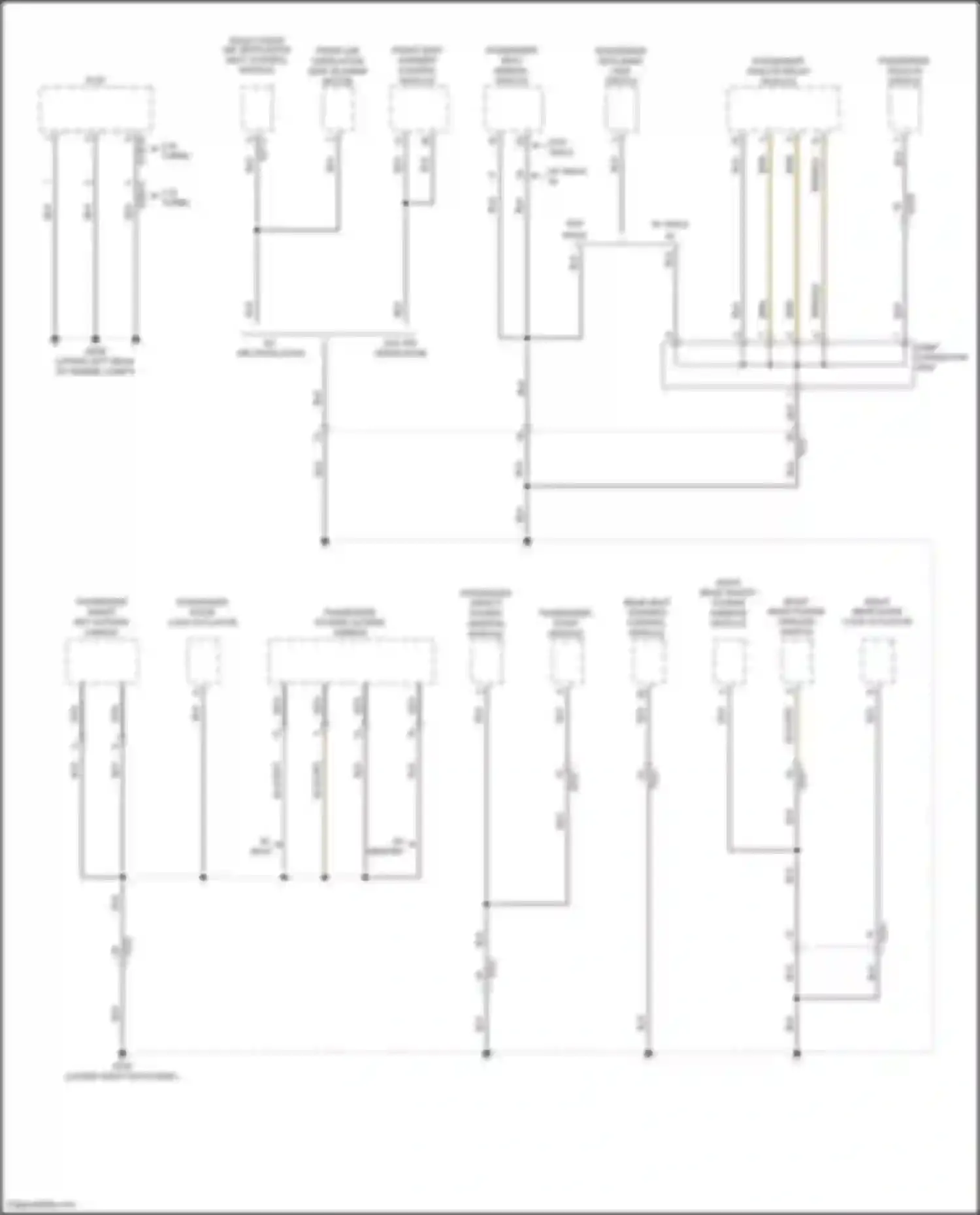 Wiring diagram rear seat warmer control module for Genesis G70 I (2017-2021) (1 of 7)
