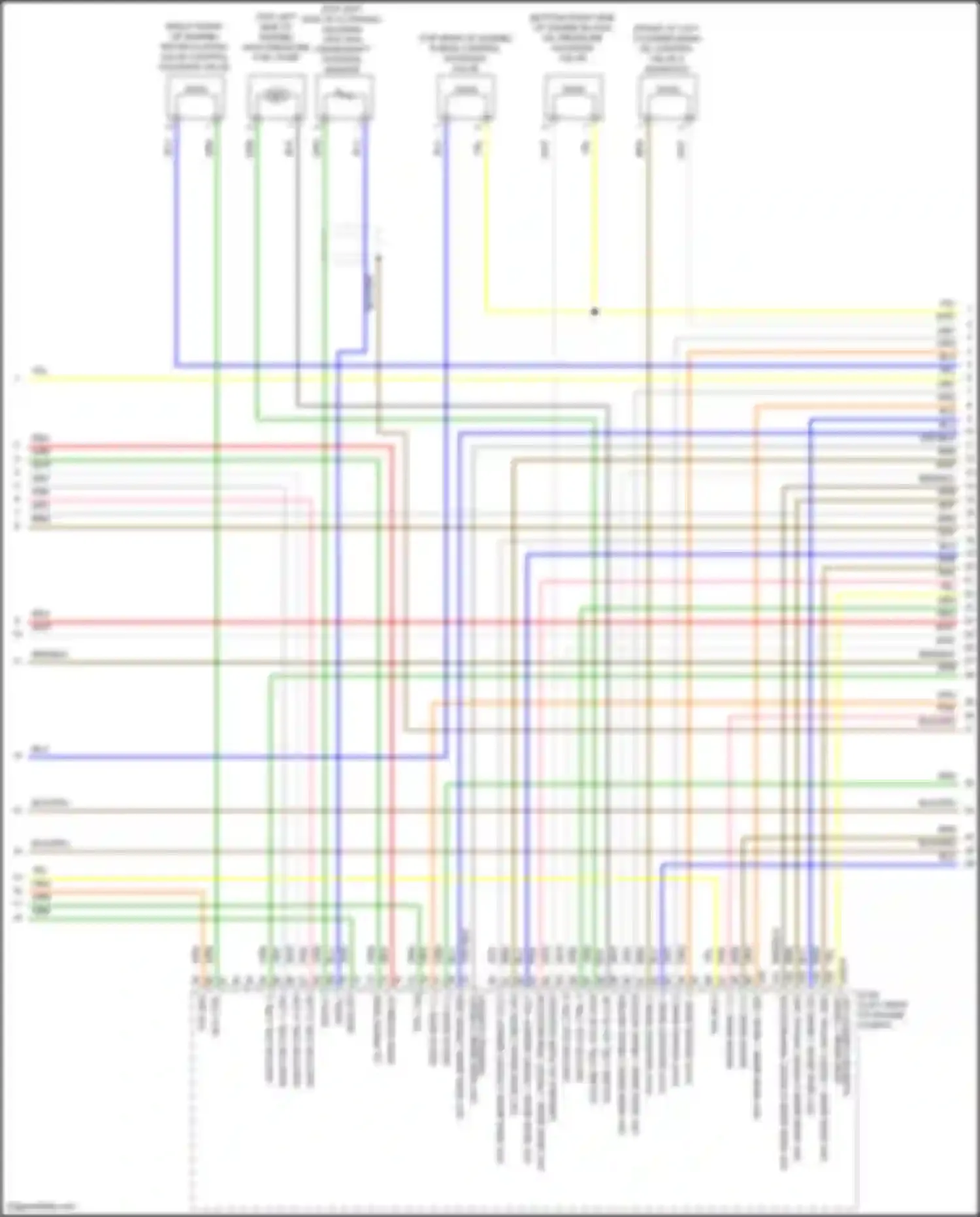 Wiring diagram (right front of engine for Genesis G70 I (2017-2021) (4 of 5)
