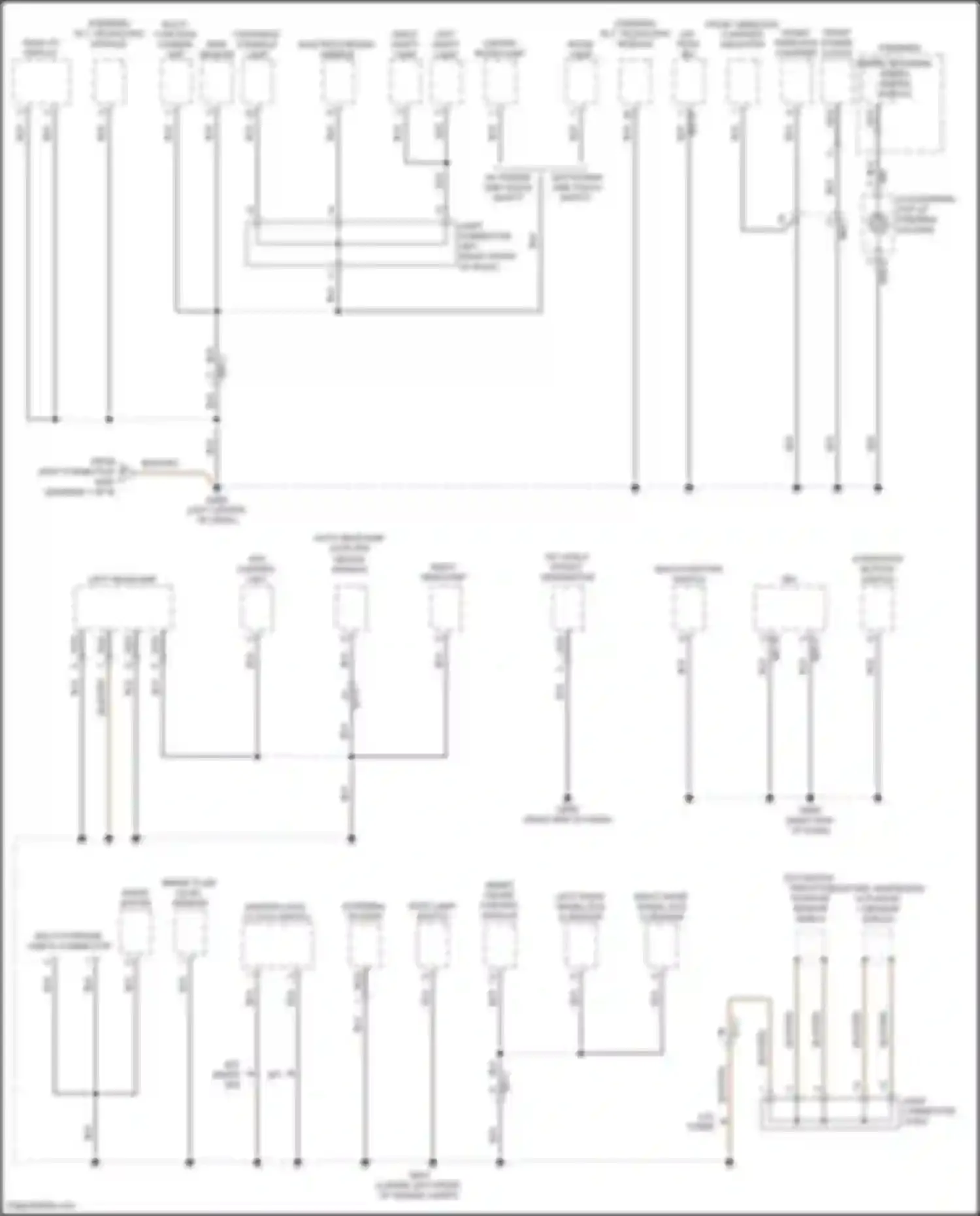 Wiring diagram right vanity lamp for Genesis G70 I (2017-2021) (2 of 2)