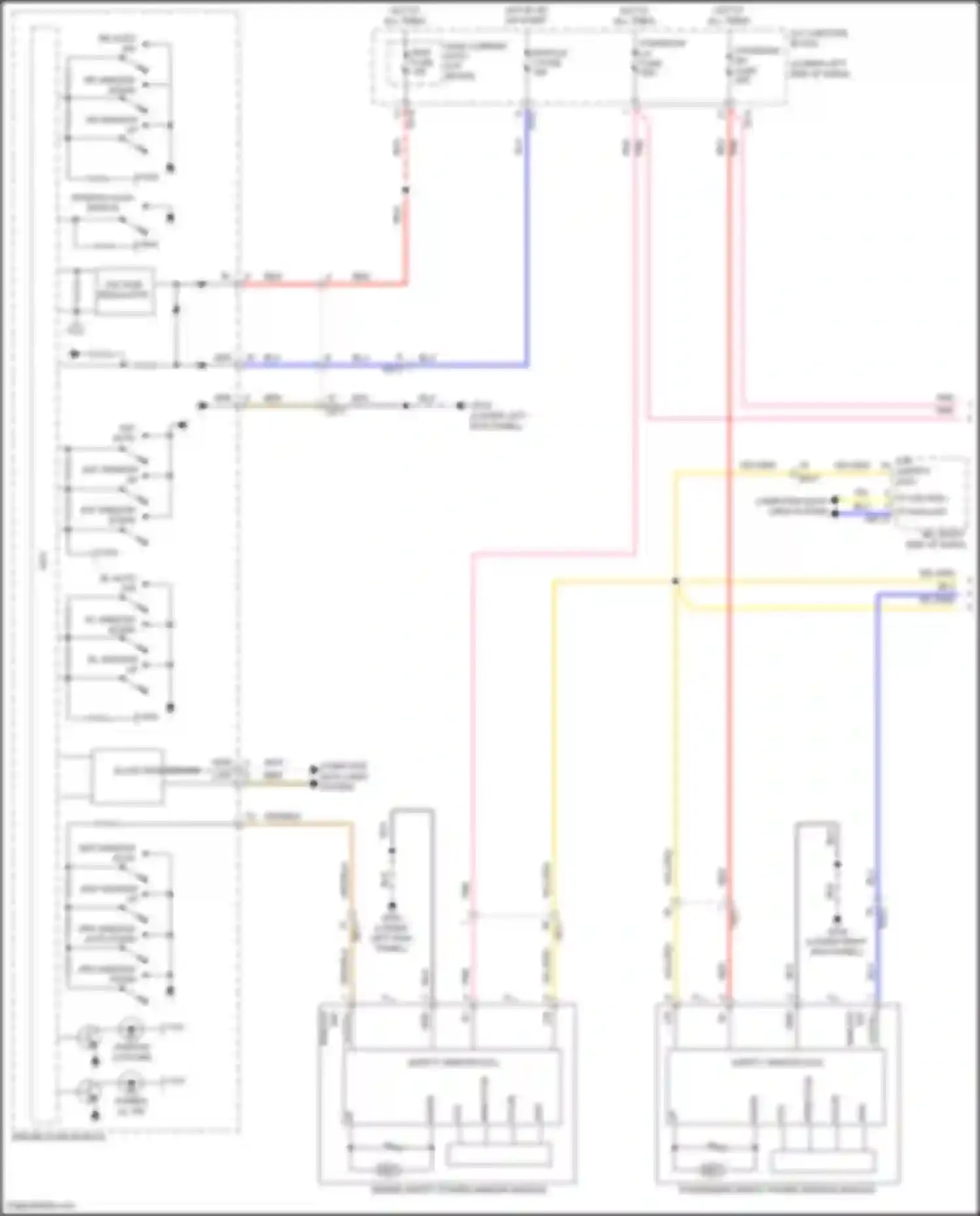 Wiring diagram rr window down sw for Genesis G70 I (2017-2021) (1 of 1)