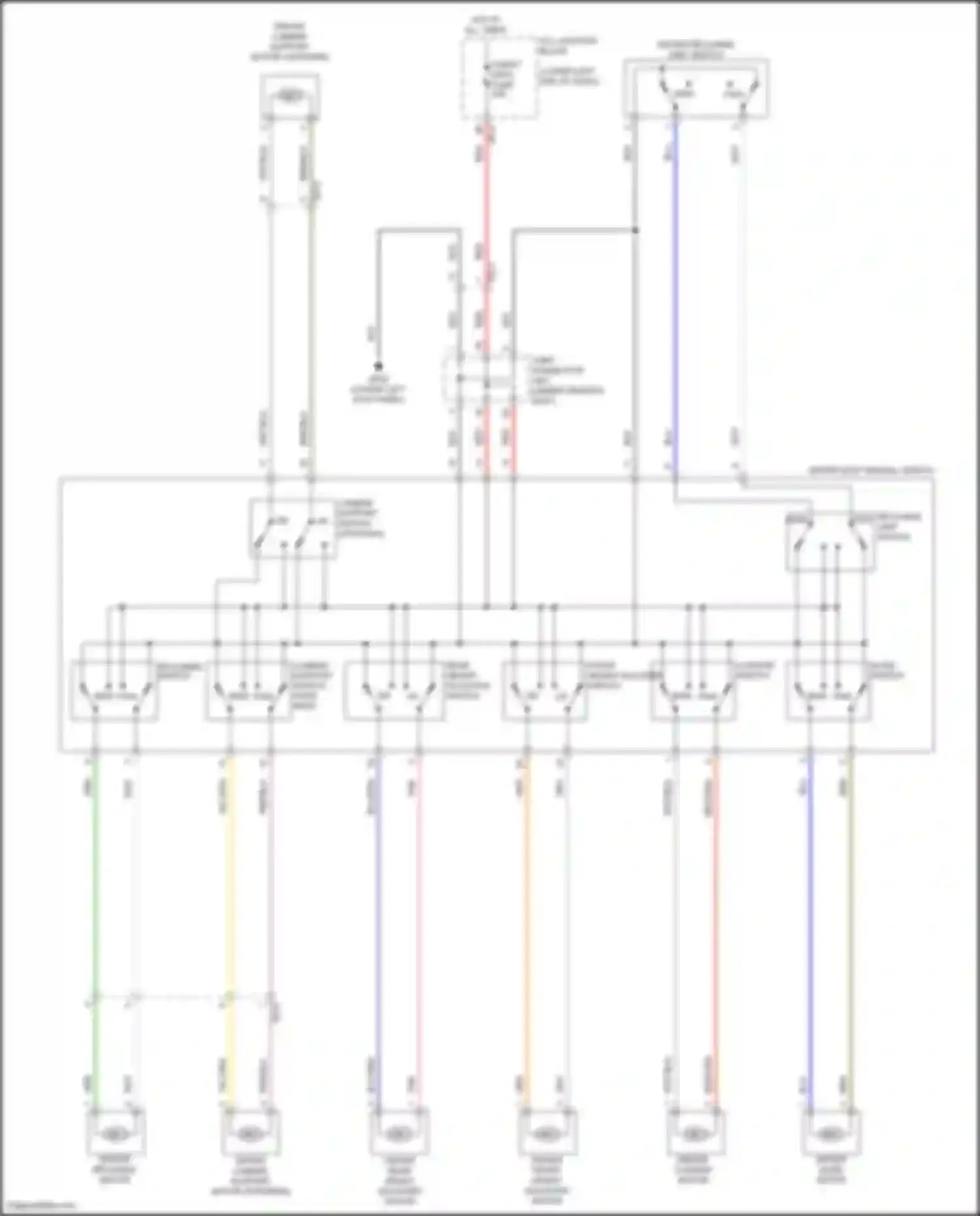 Wiring diagram slide switch for Genesis G70 I (2017-2021) (1 of 2)
