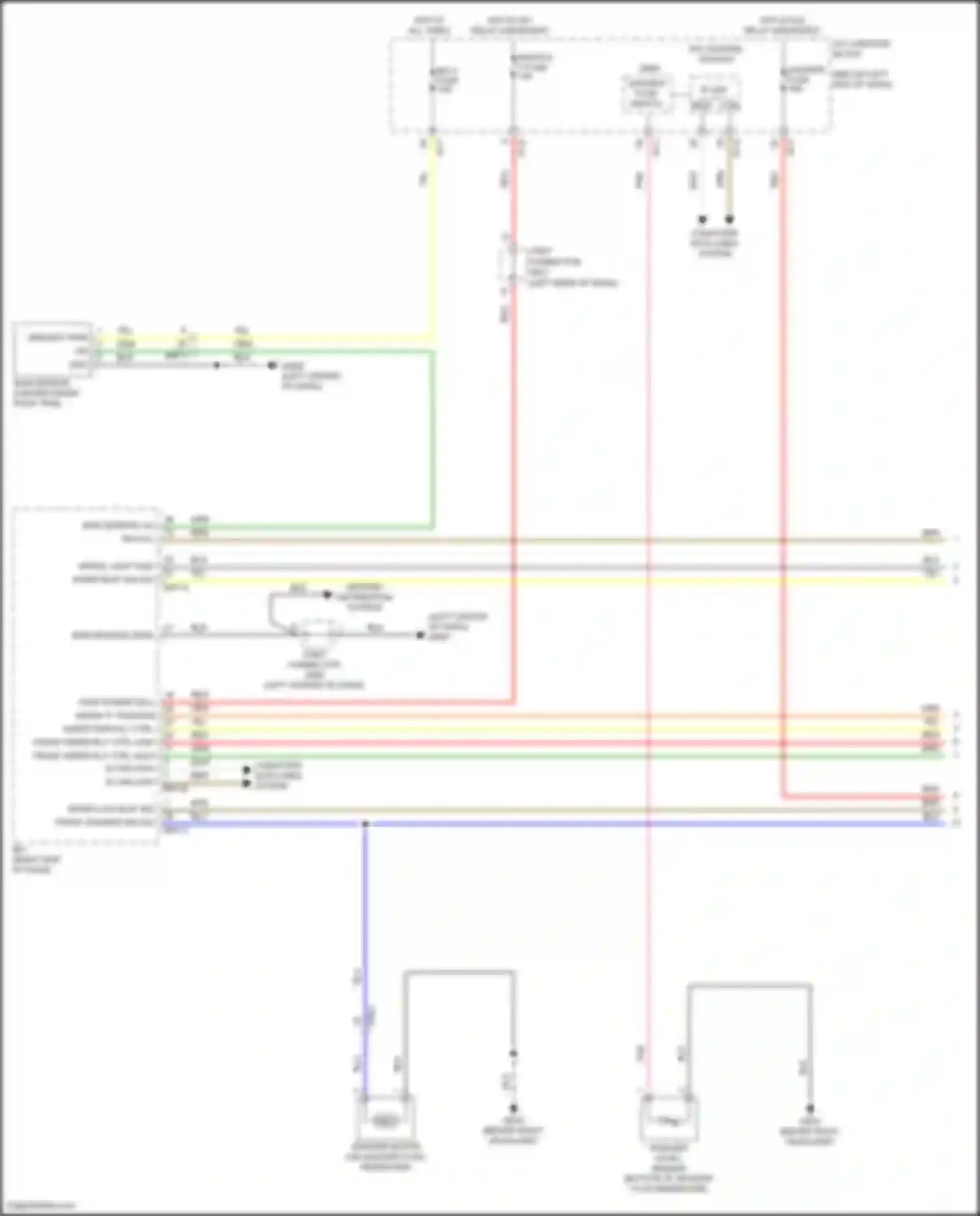 Wiring diagram wiper 'p' position for Genesis G70 I (2017-2021) (2 of 4)