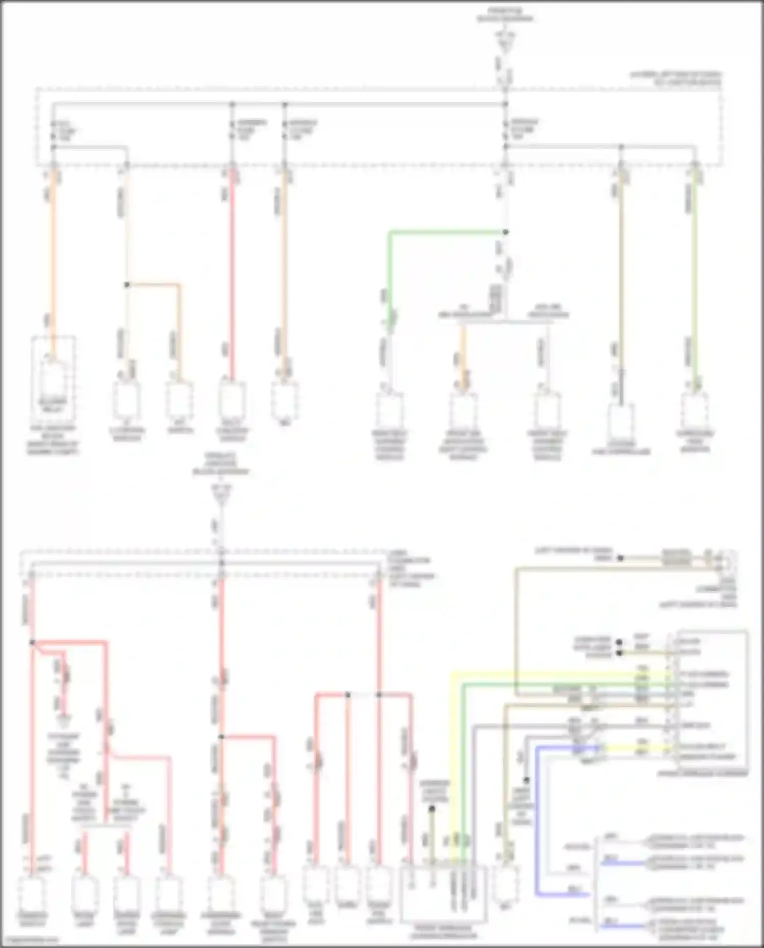 Wiring diagram w/o air ventilation for Genesis G70 I (2017-2021) (2 of 4)