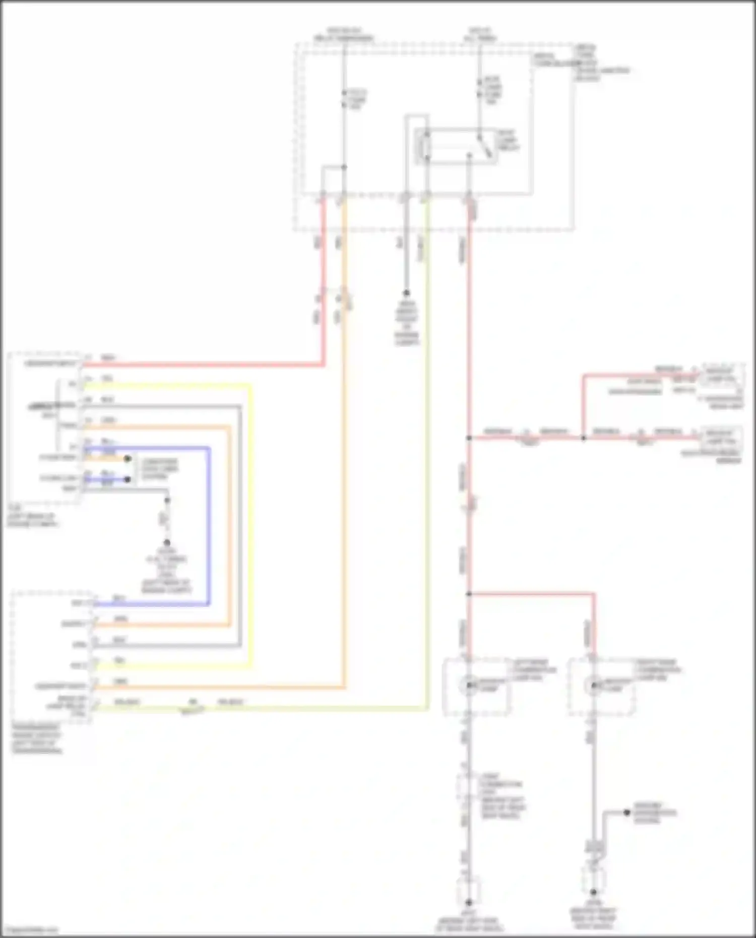G80 Genesis I (2016-2020): Backup lamps circuit, w/o electronic shift