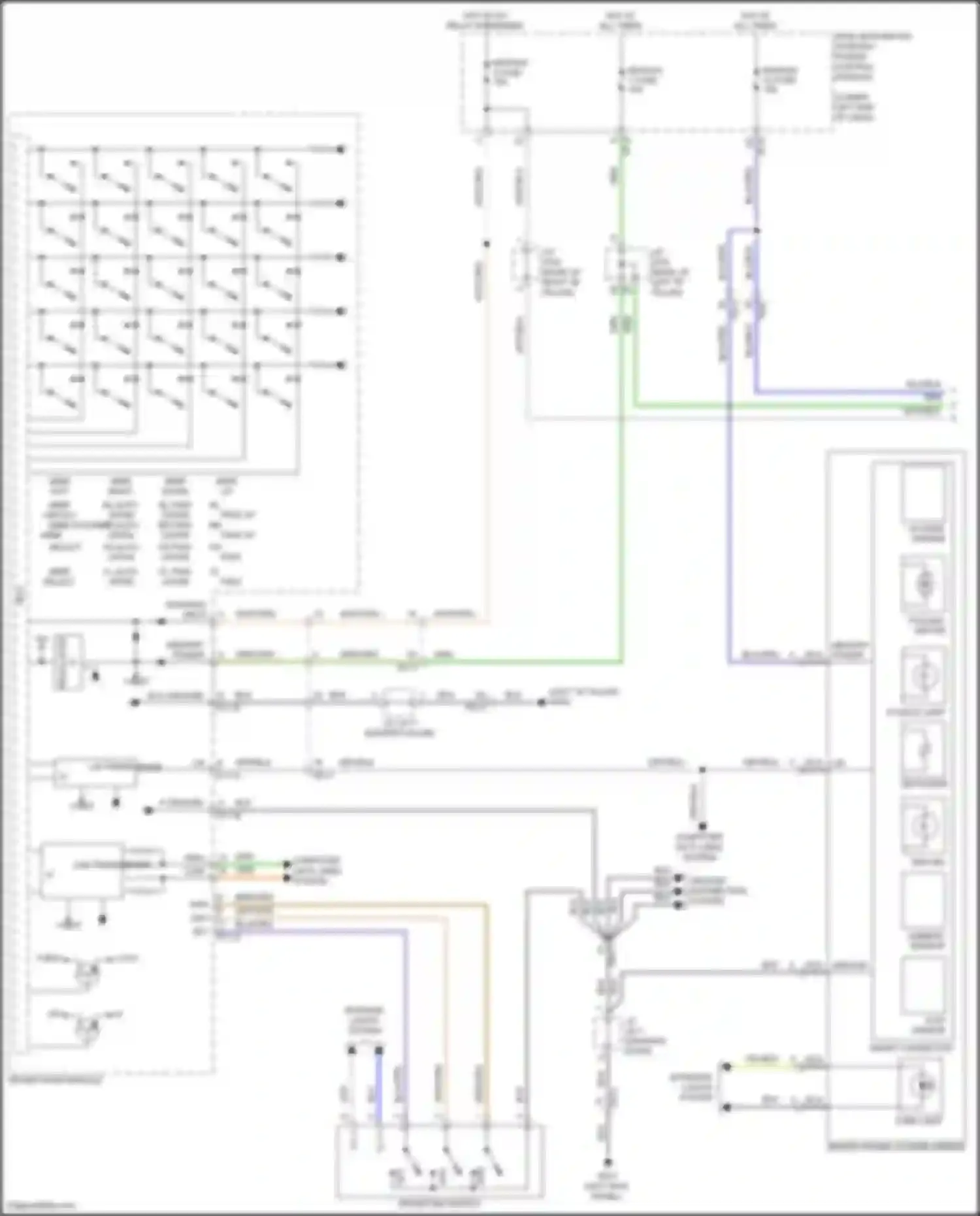 G80 Genesis I (2016-2020): Memory mirrors circuit (1 of 2)