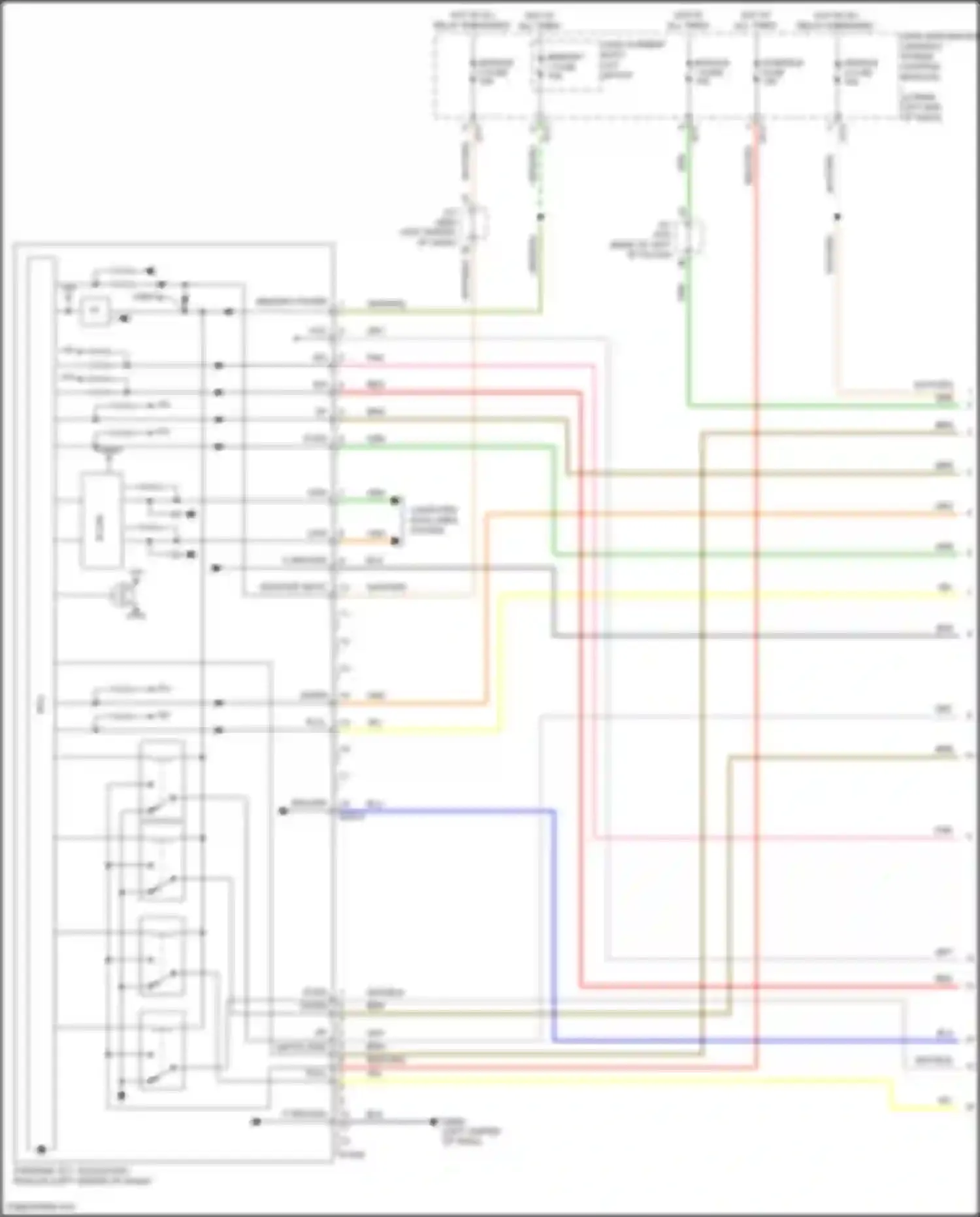 G80 Genesis I (2016-2020): Memory power tilt & power telescopic circuit (1 of 2)