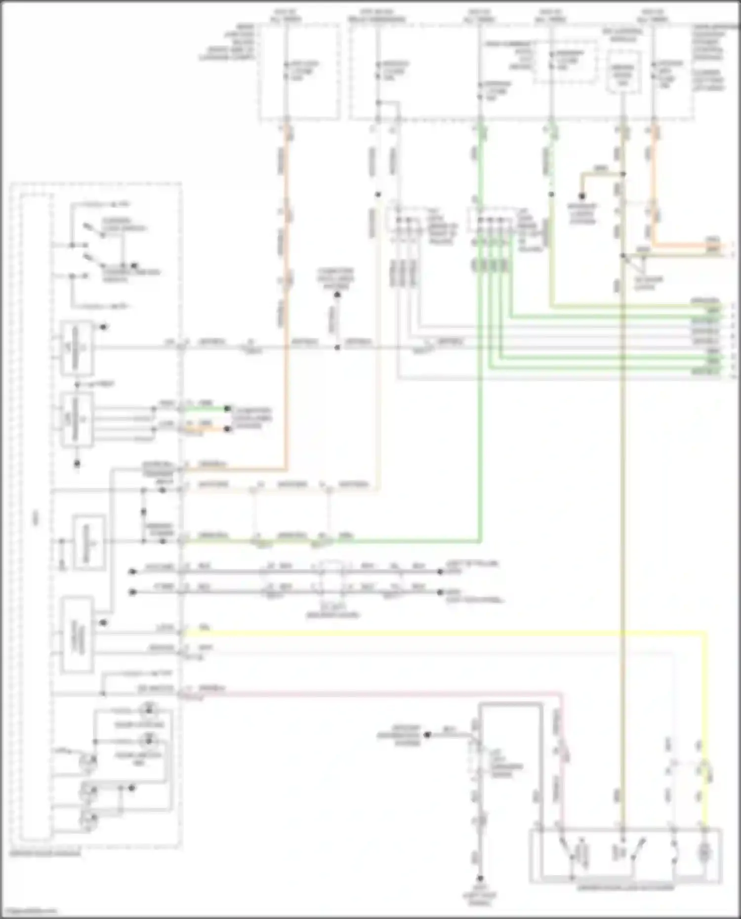 G80 Genesis I (2016-2020): Power door locks circuit (1 of 5)