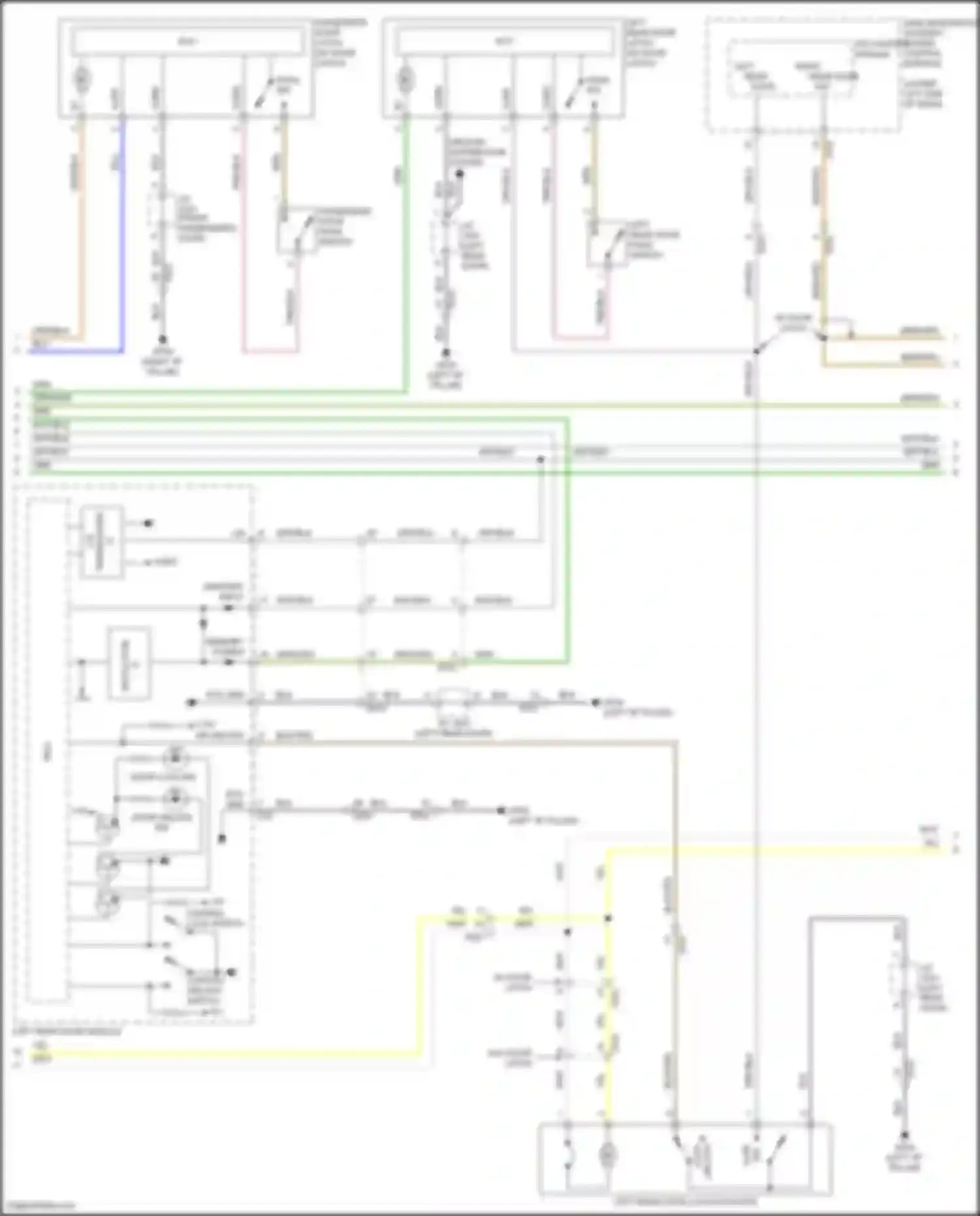 G80 Genesis I (2016-2020): Power door locks circuit (3 of 5)