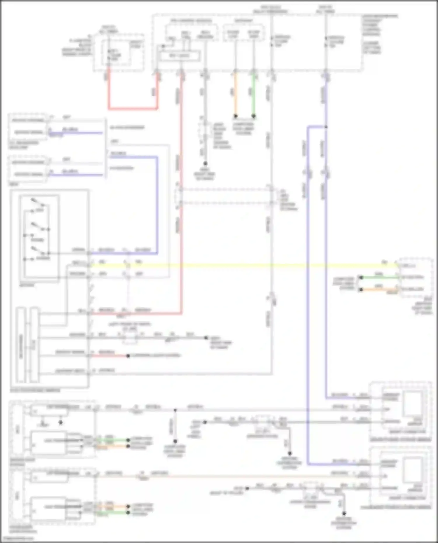 G80 Genesis I (2016-2020): Power mirrors circuit