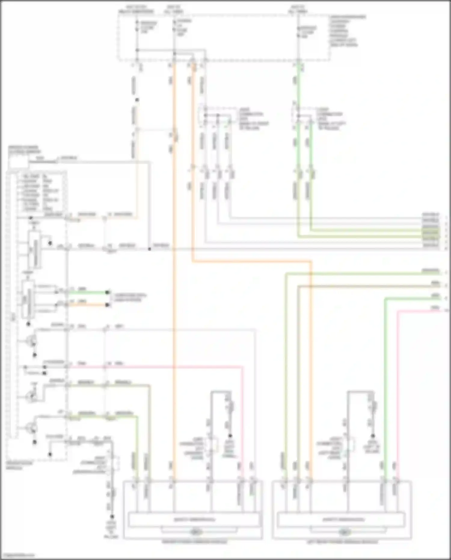G80 Genesis I (2016-2020): Power windows circuit (1 of 4)