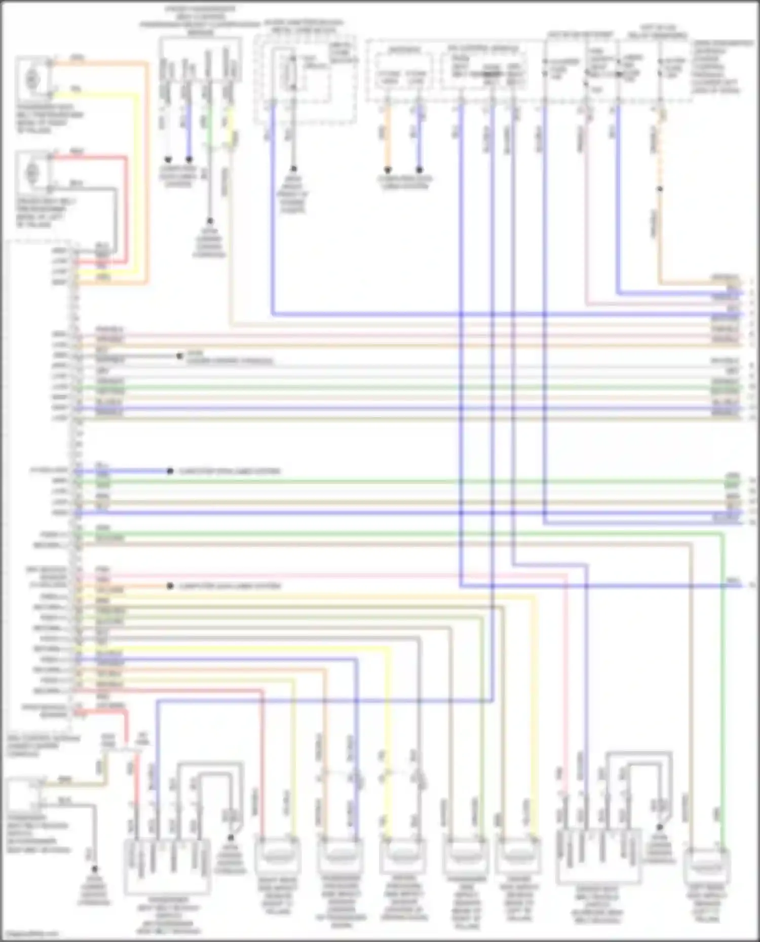 G80 Genesis I (2016-2020): Supplemental restraints circuit (1 of 3)
