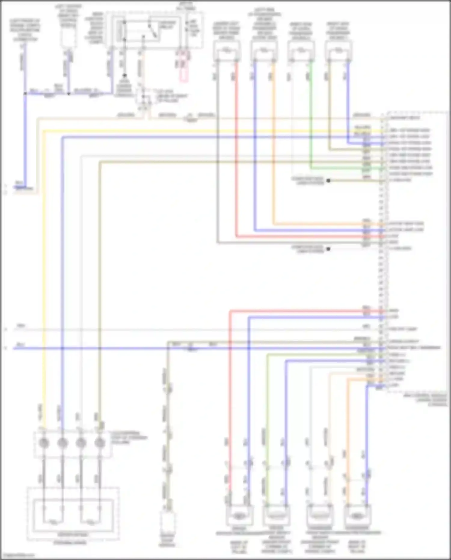 G80 Genesis I (2016-2020): Supplemental restraints circuit (3 of 3)