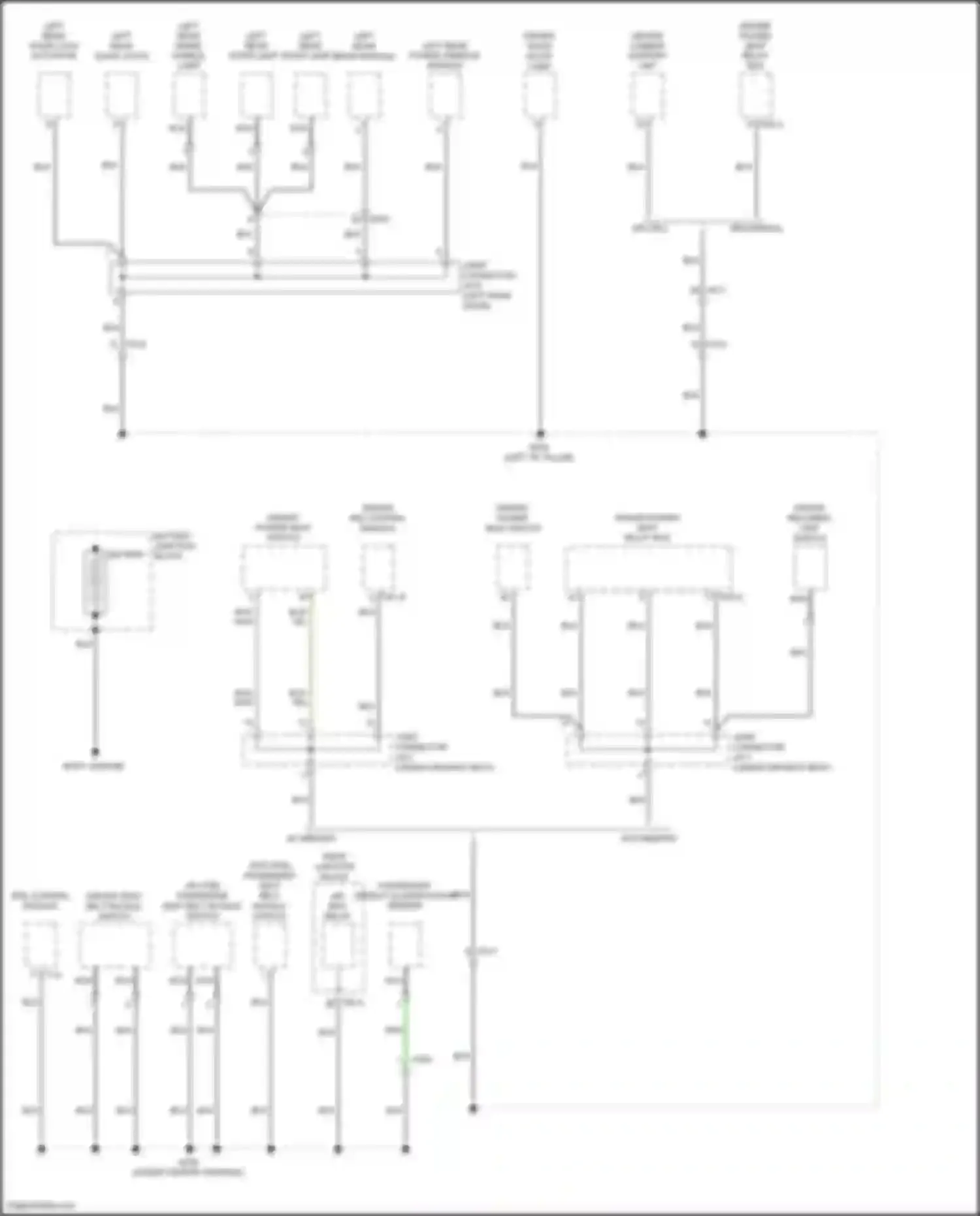Wiring diagram air bag relay for Genesis G80 I (2016-2020) (1 of 3)