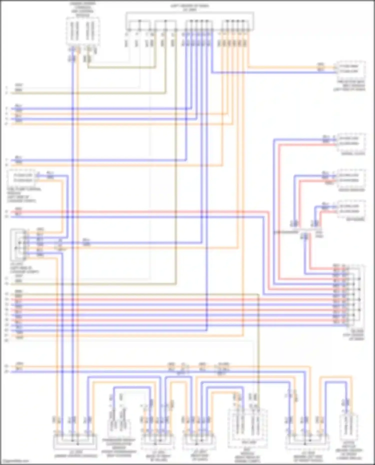 Wiring diagram avn standard for Genesis G80 I (2016-2020) (2 of 5)