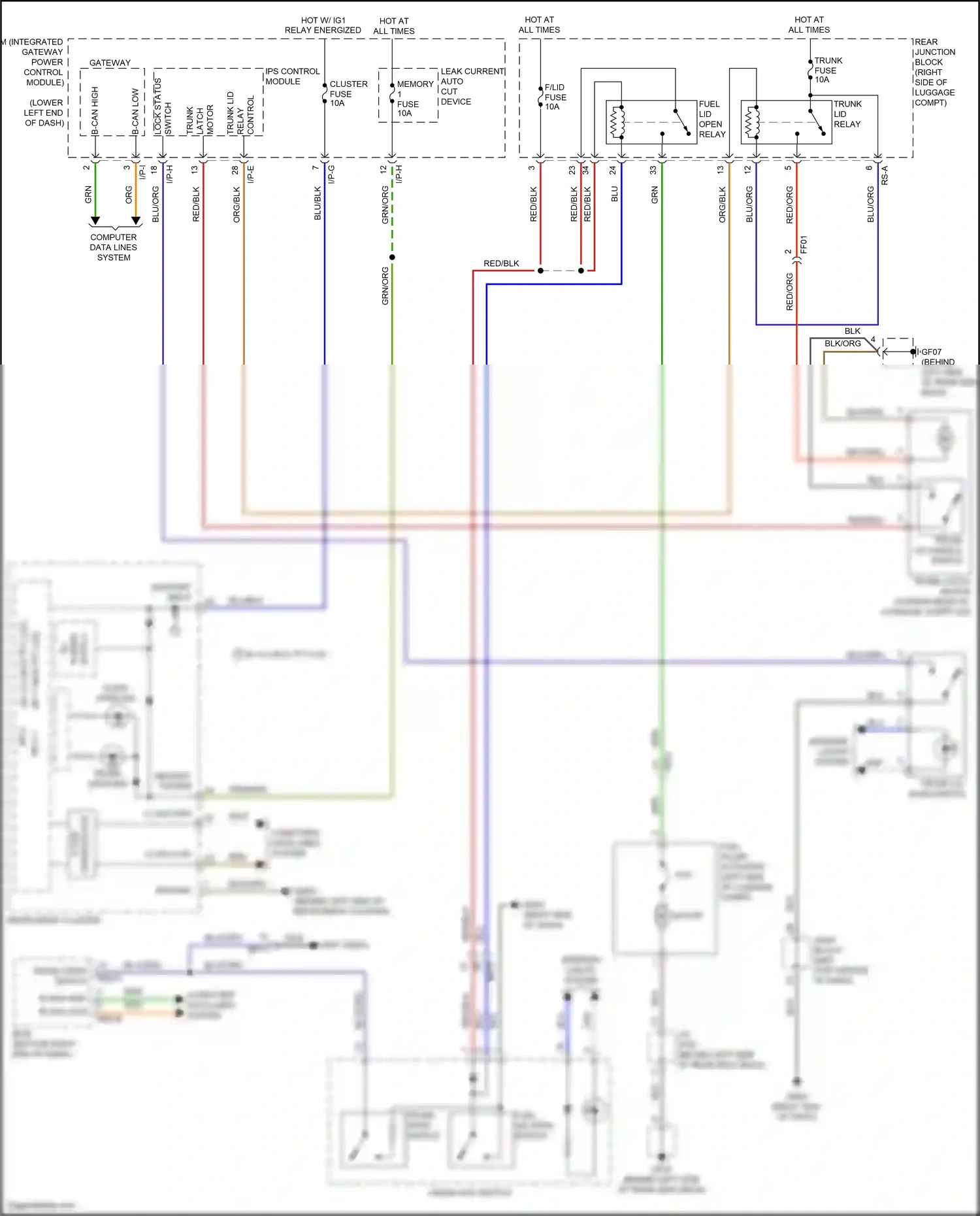 Genesis G80 I (2016-2020) control wiring diagram  (6 of 6)