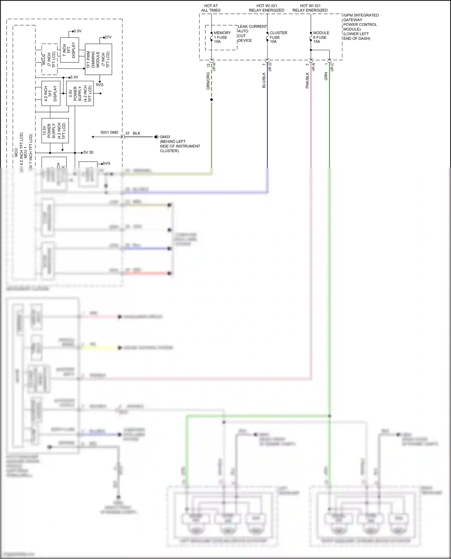 Genesis G80 I (2016-2020) control wiring diagram  (2 of 6)
