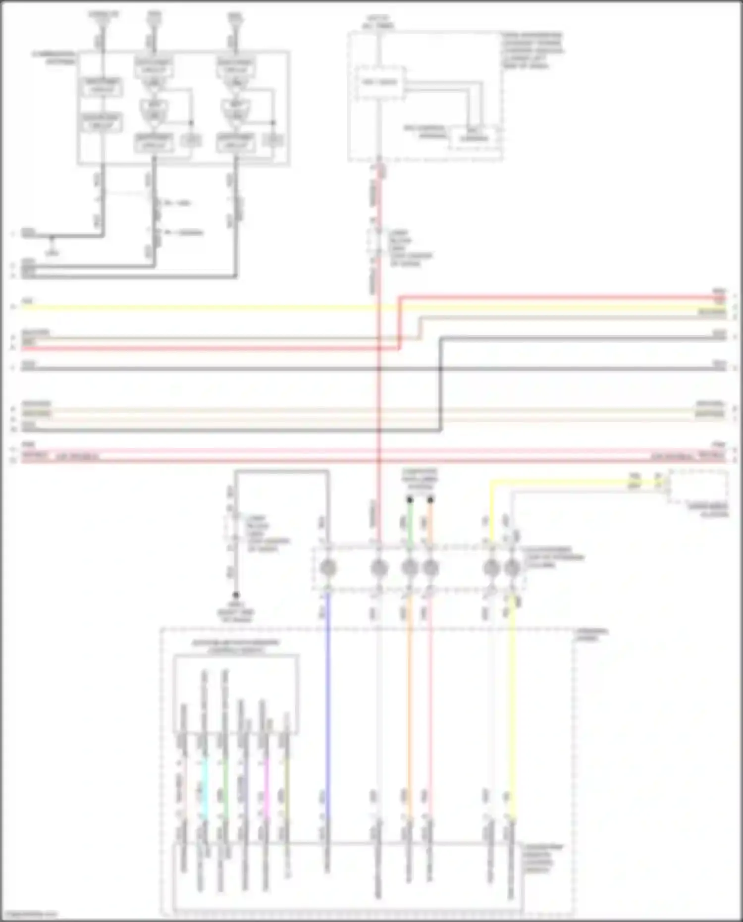 Wiring diagram cruise/trip remote control switch for Genesis G80 I (2016-2020) (5 of 13)