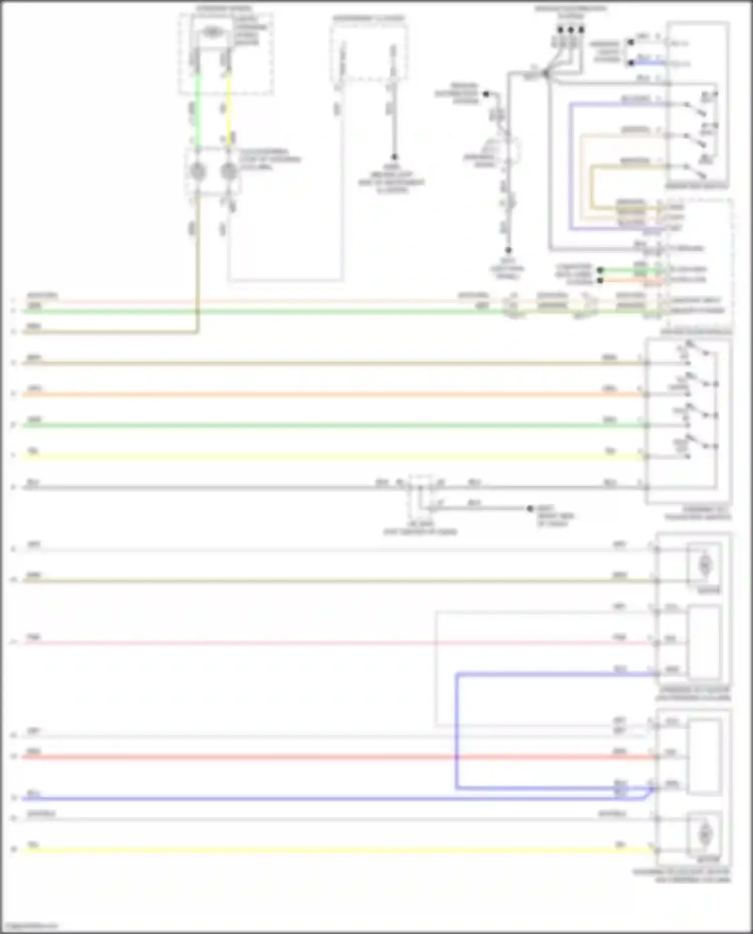 Wiring diagram driver door module for Genesis G80 I (2016-2020) (16 of 17)