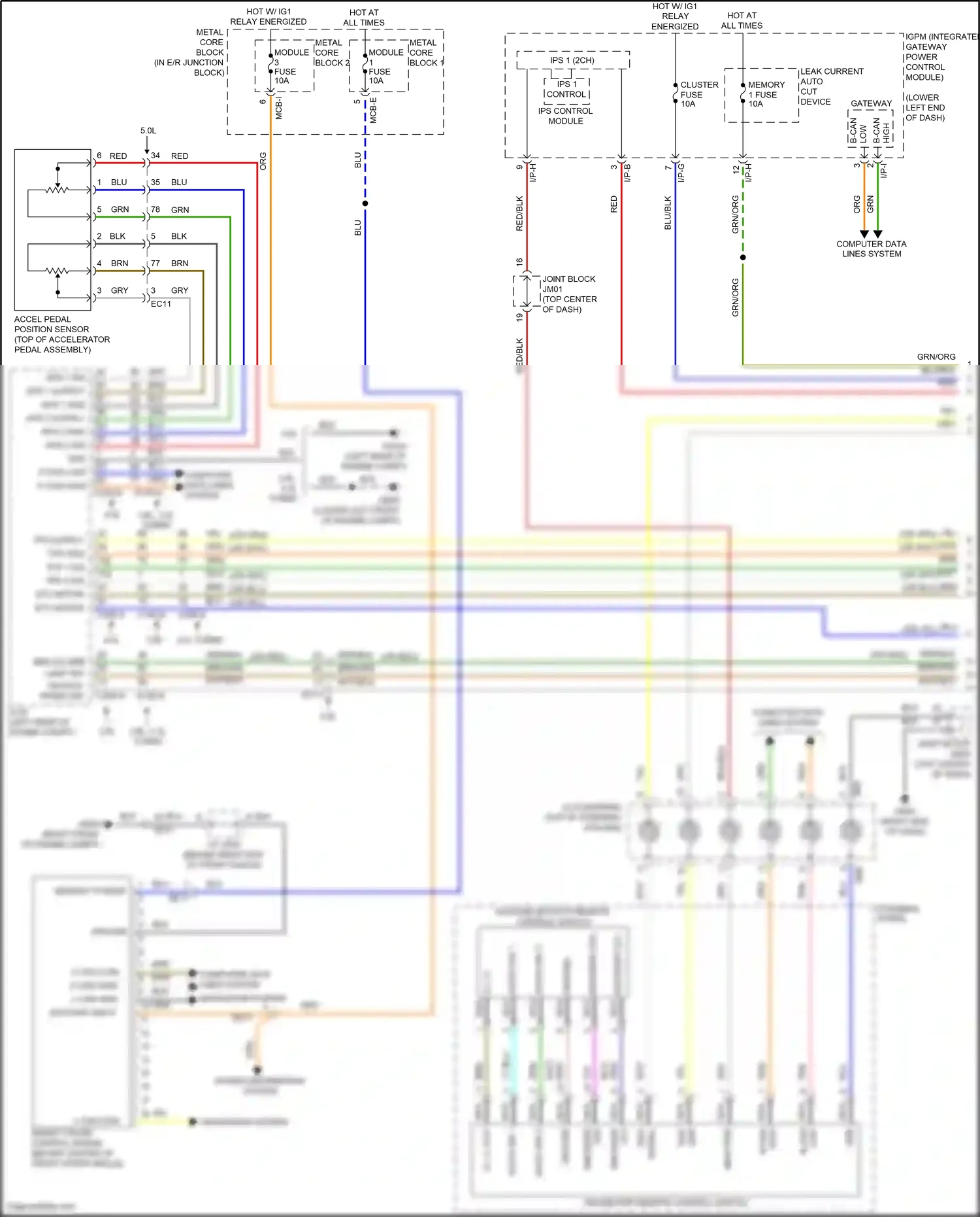 Genesis G80 I (2016-2020) encoder wiring diagram  (1 of 10)