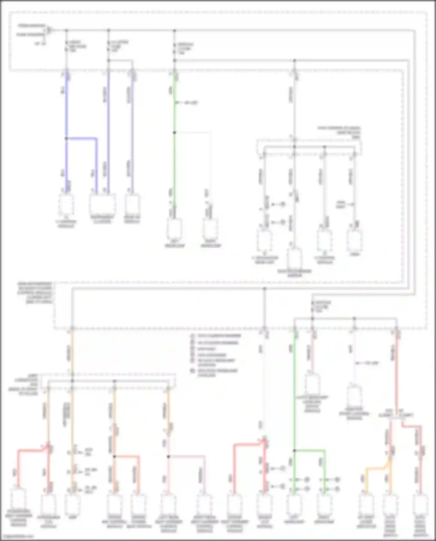 Wiring diagram head-up display for Genesis G80 I (2016-2020) (4 of 6)