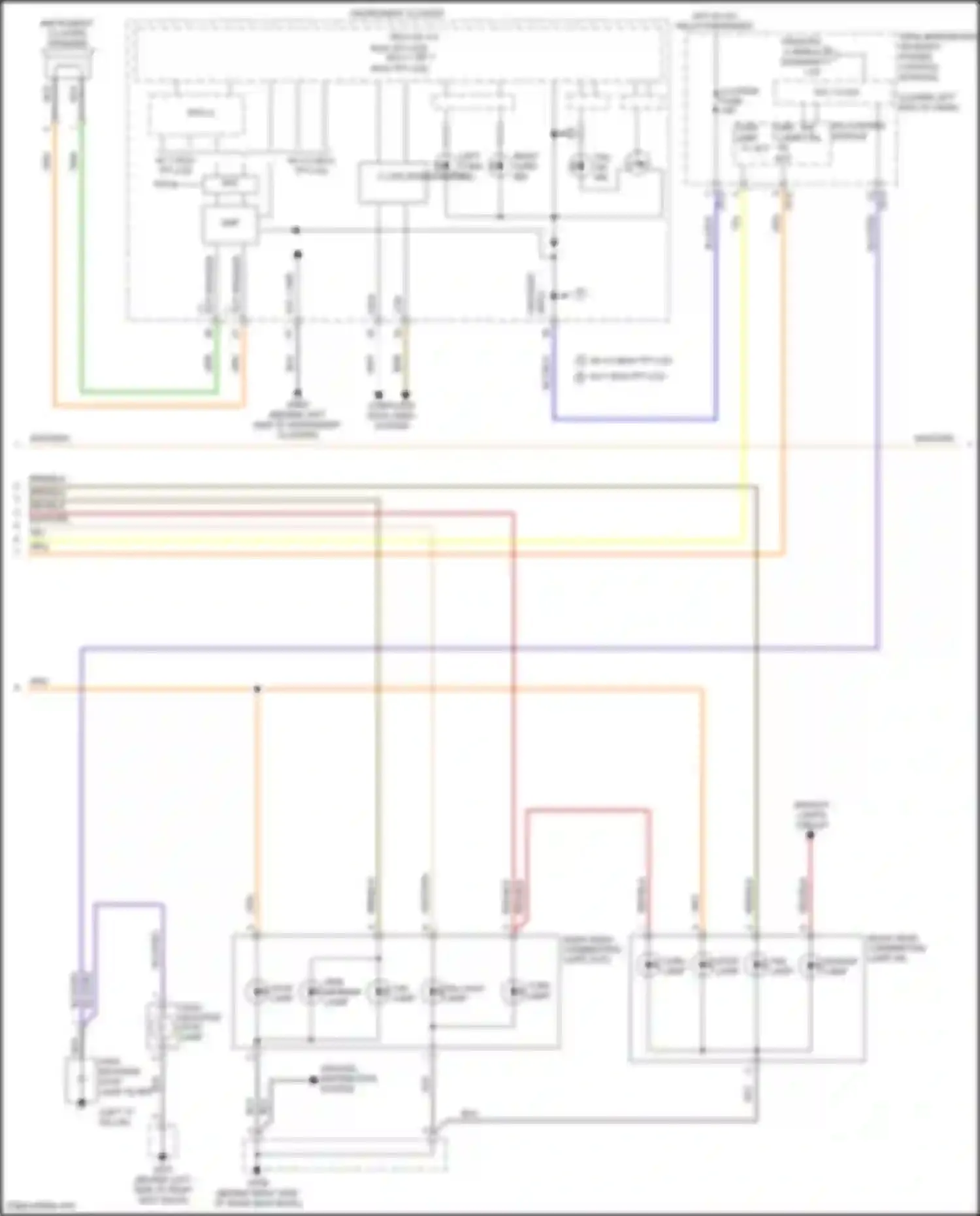 Wiring diagram high- mounted stop lamp filter for Genesis G80 I (2016-2020) (1 of 2)