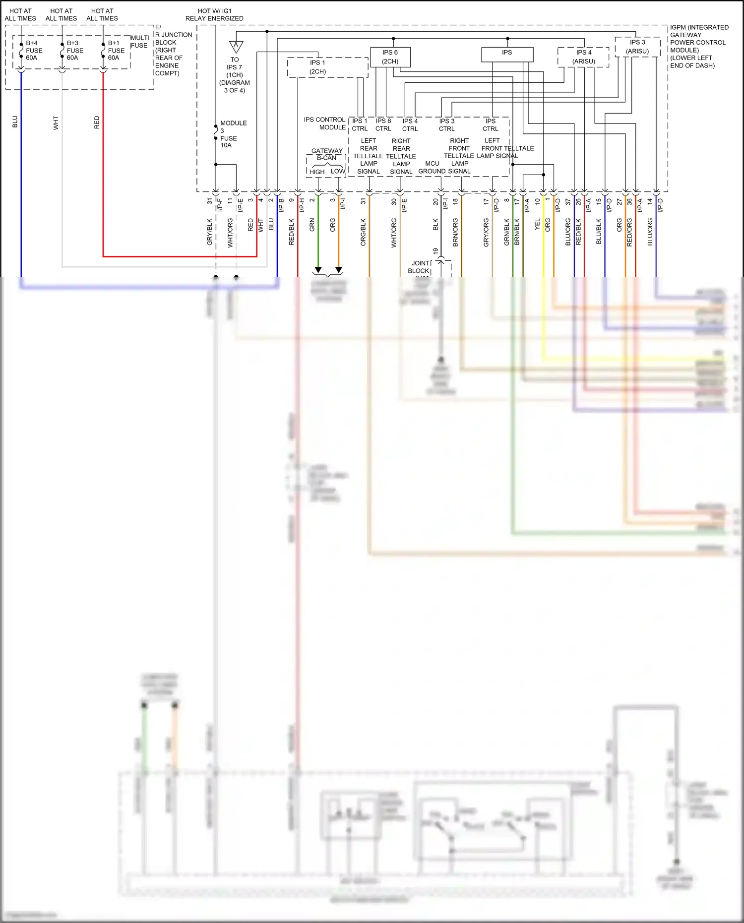 Genesis G80 I (2016-2020) ips wiring diagram  (1 of 3)