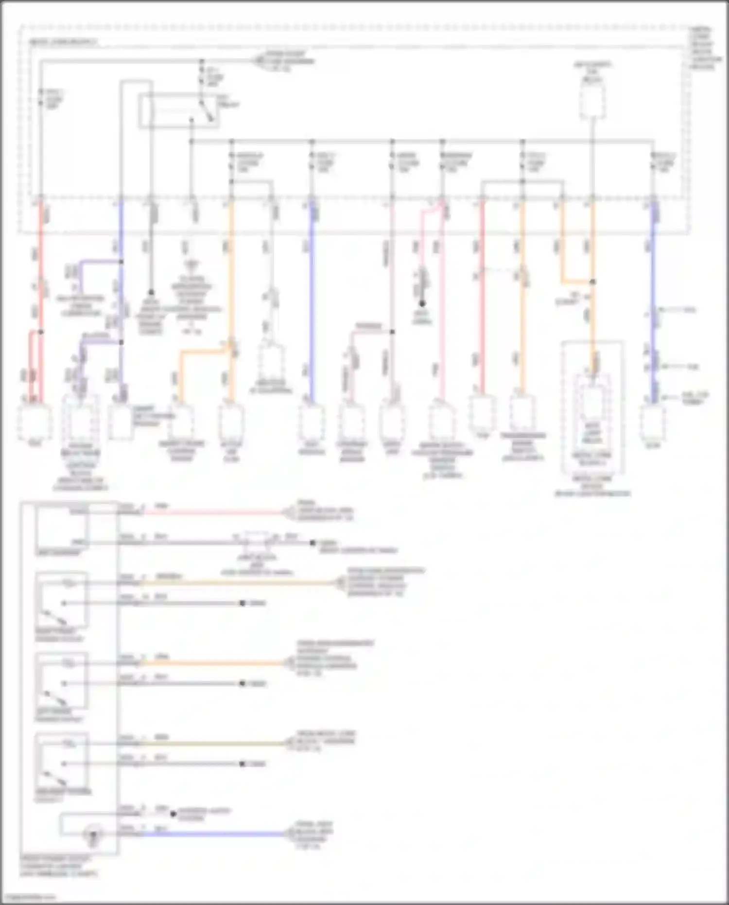 Wiring diagram left front power outlet for Genesis G80 I (2016-2020) (1 of 1)