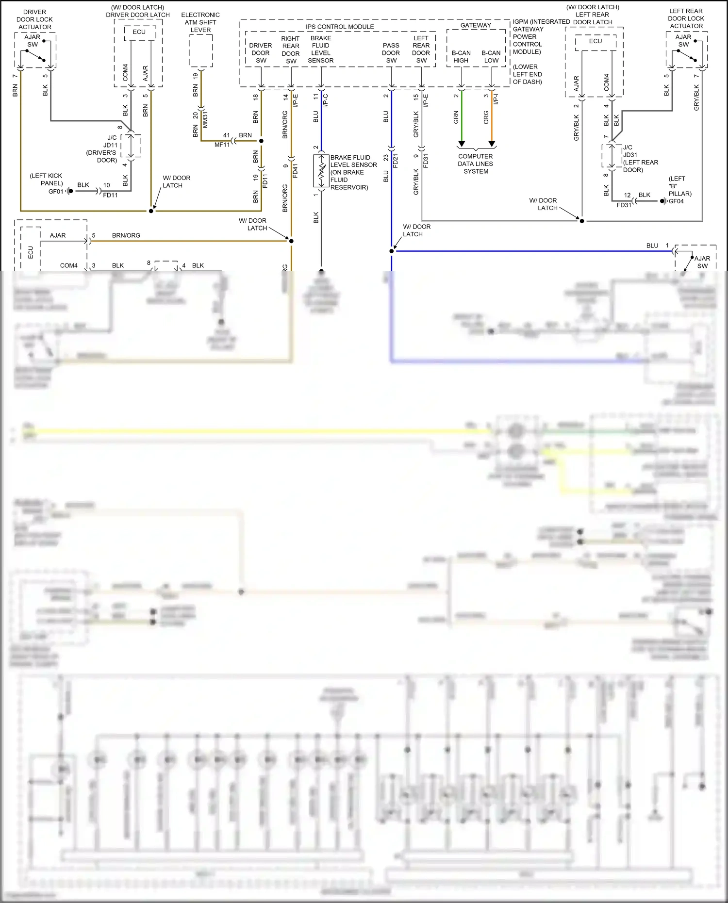 Genesis G80 I (2016-2020) (left kick panel) wiring diagram  (7 of 23)