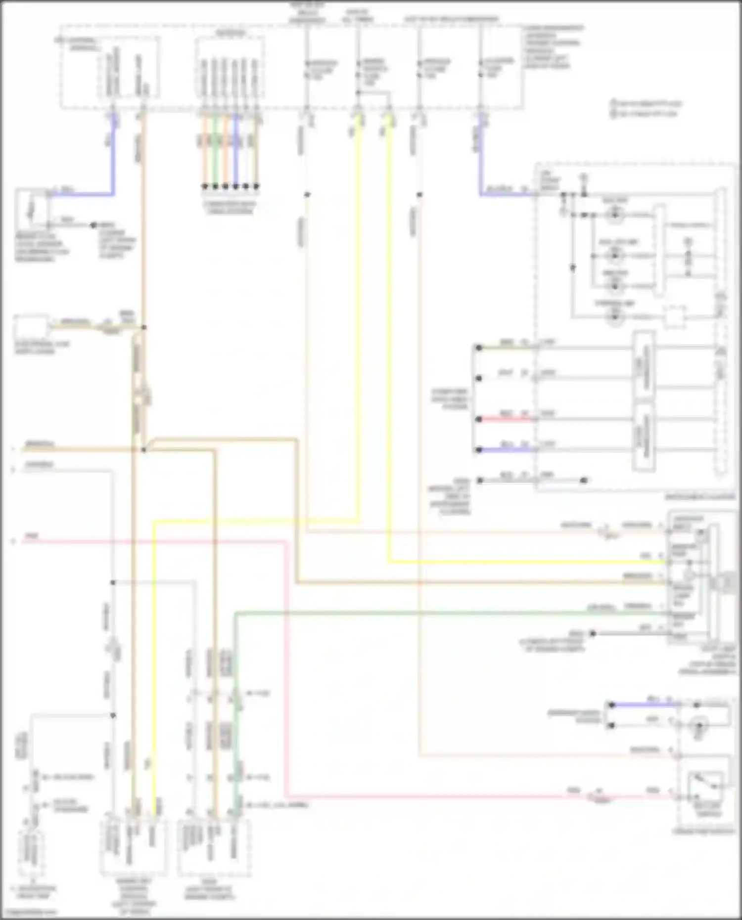 Wiring diagram level sensor for Genesis G80 I (2016-2020) (1 of 2)