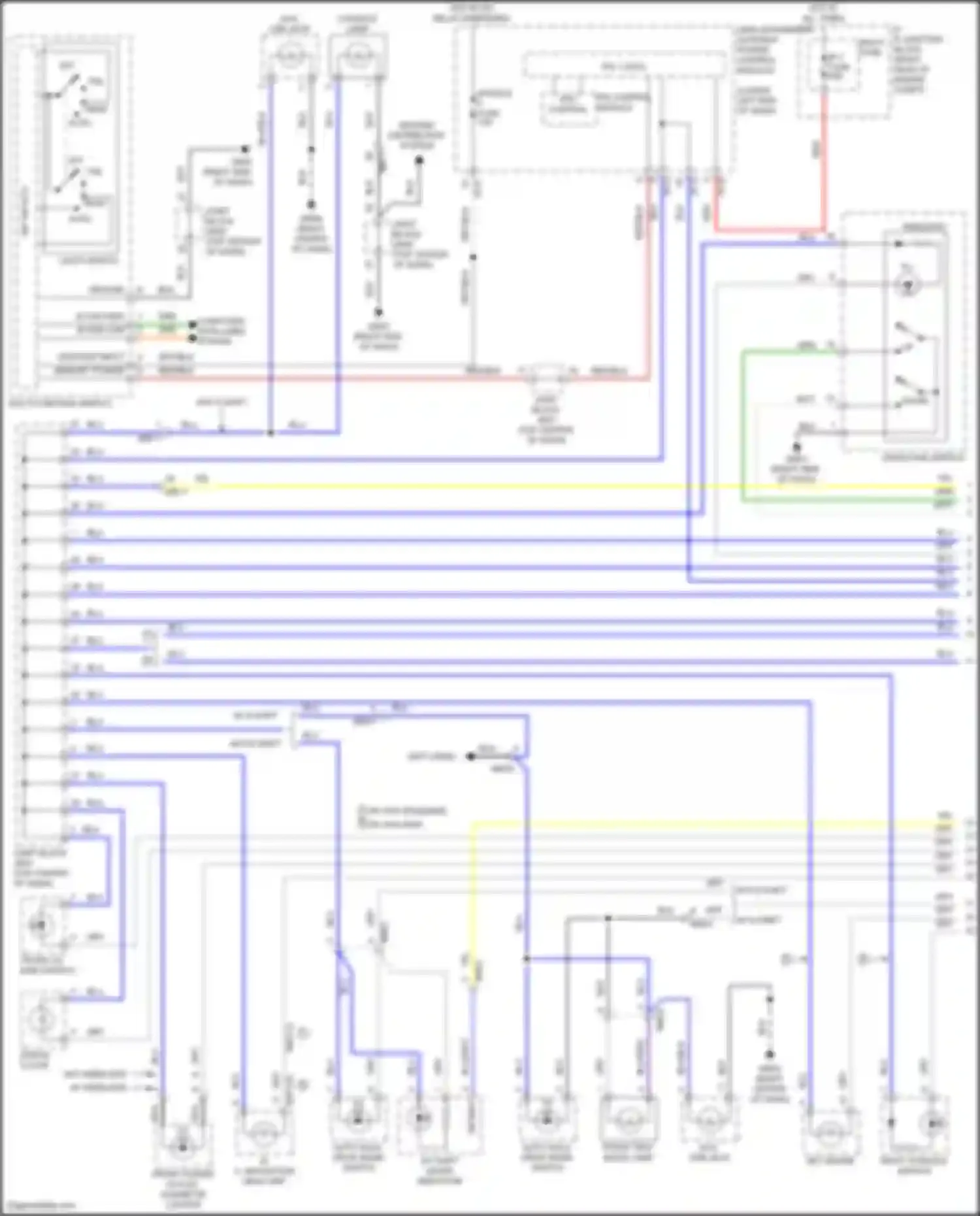 Wiring diagram light switch for Genesis G80 I (2016-2020) (4 of 4)
