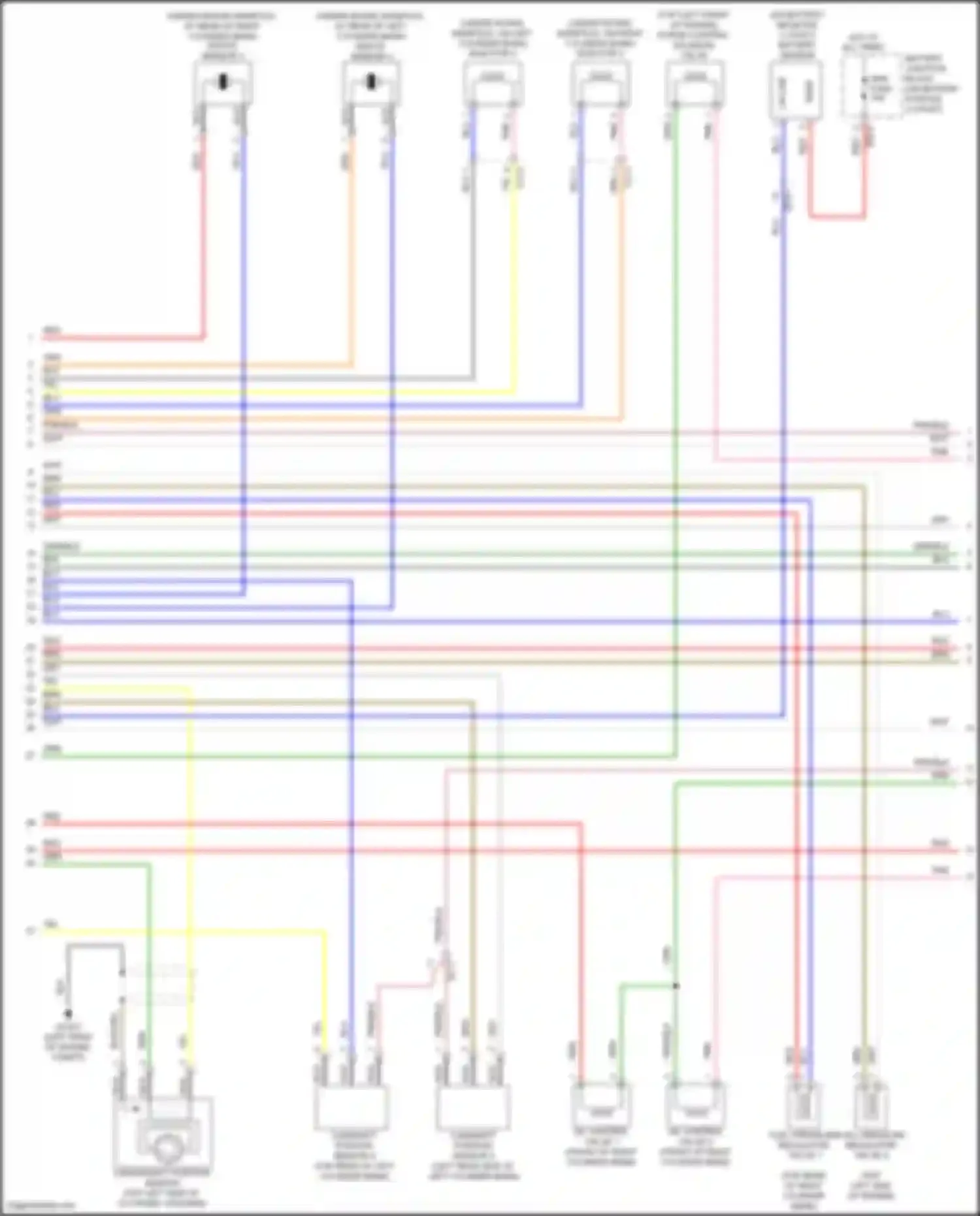 Wiring diagram oil control valve 2 for Genesis G80 I (2016-2020) (3 of 3)