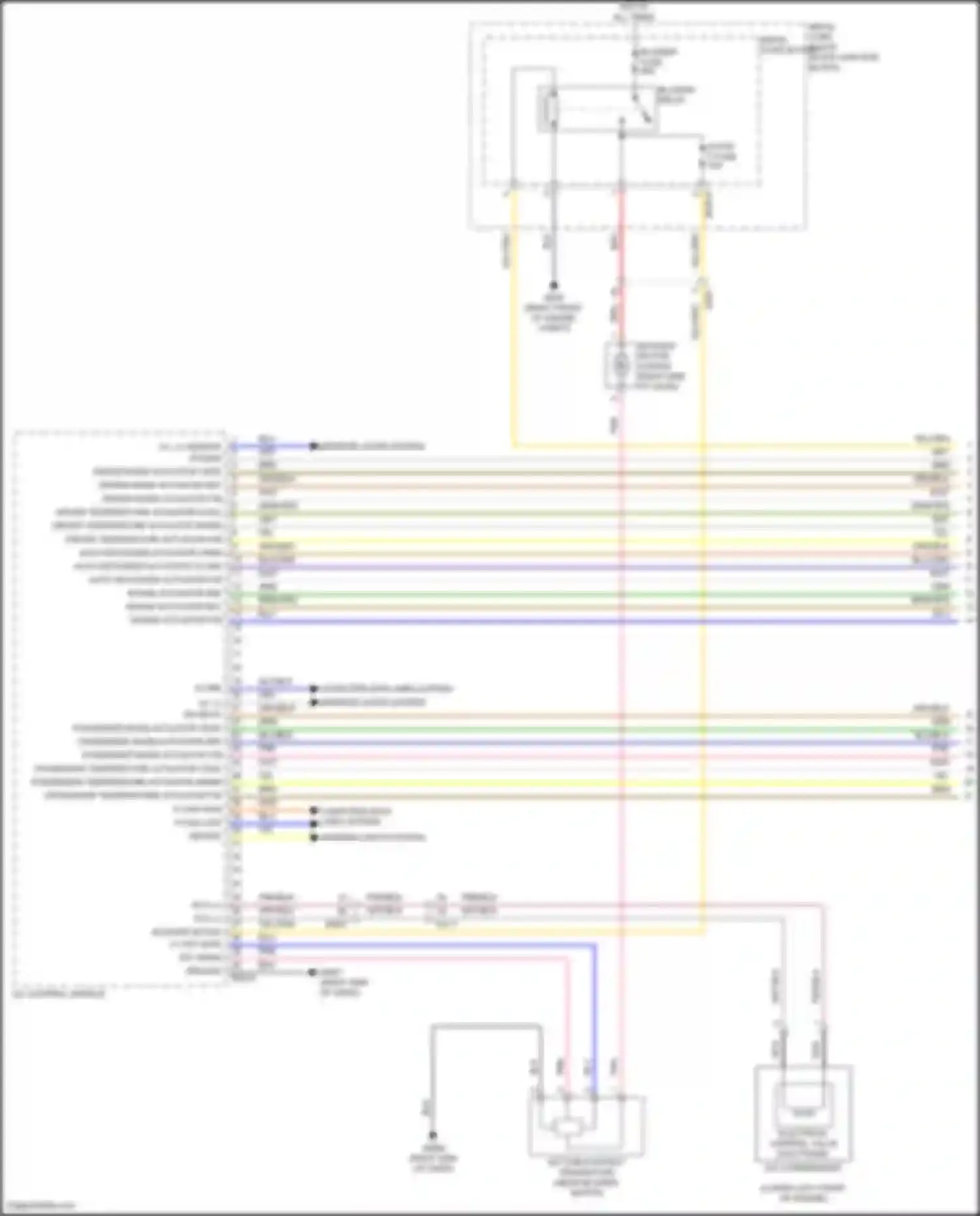 Wiring diagram passenger mode actuator f/b for Genesis G80 I (2016-2020) (1 of 1)