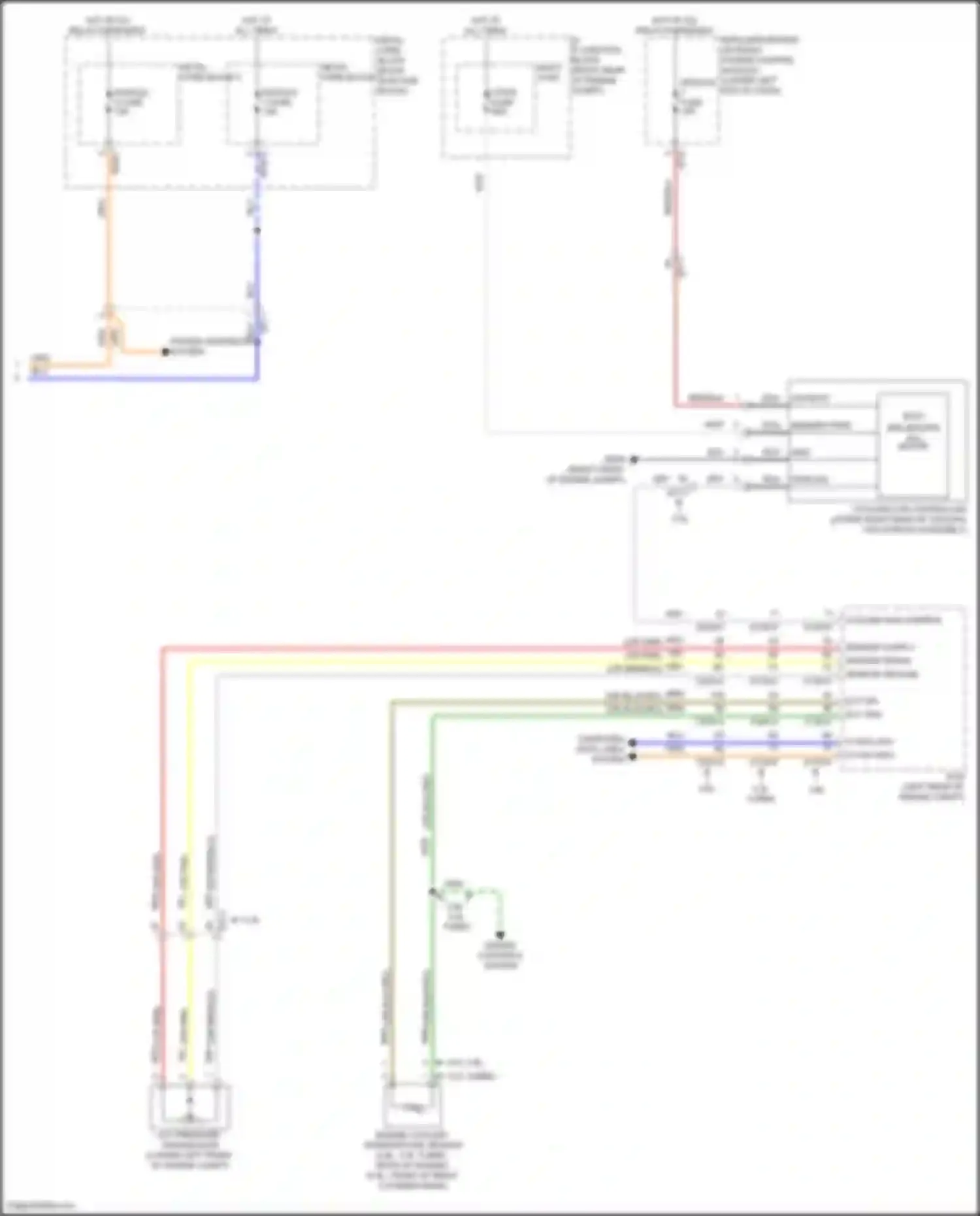 Wiring diagram power distribution system for Genesis G80 I (2016-2020) (11 of 12)