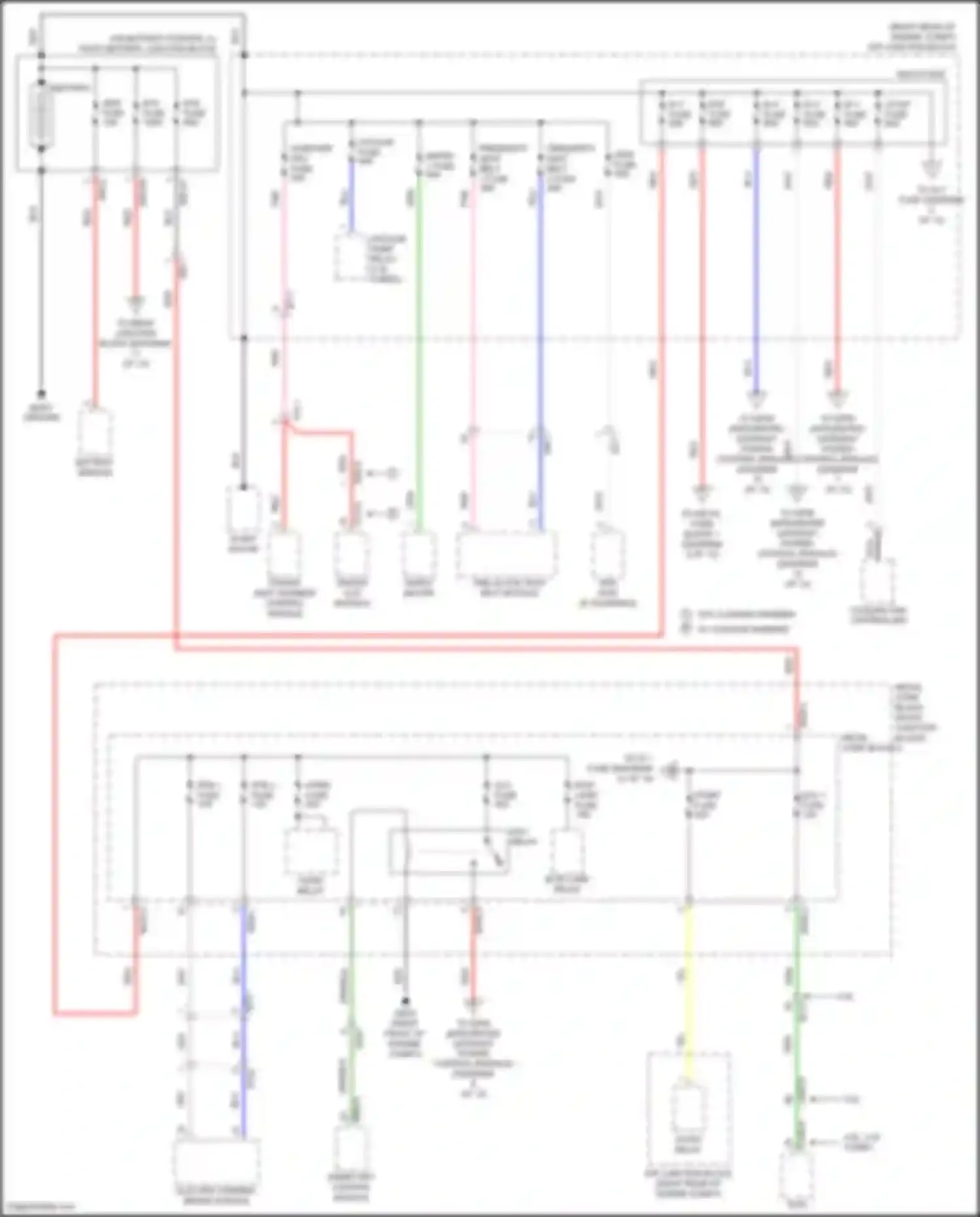 Wiring diagram presafety seat belt 1 fuse for Genesis G80 I (2016-2020) (1 of 1)